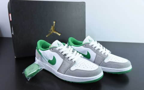 乔丹Air Jordan 1 Low Golf AJ1 高尔夫白灰绿low复古篮球鞋纯原版本 货号：DD9315-112