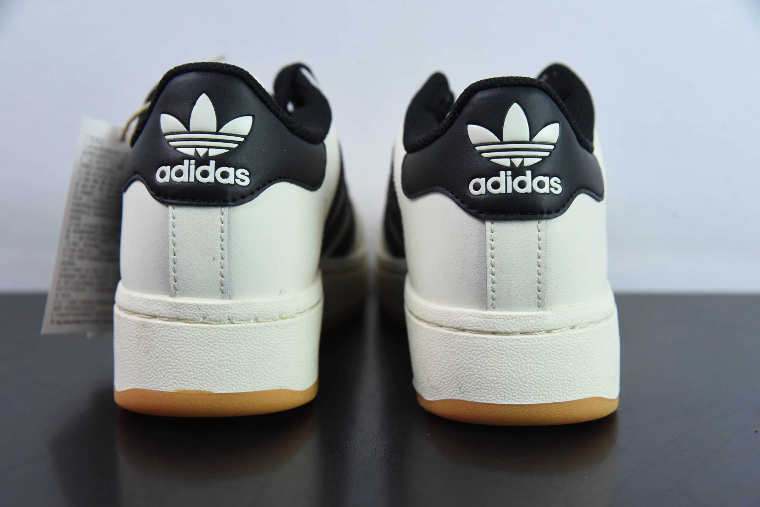 阿迪达斯Adidas Originals SUPERSTAR W米白黑厚底贝壳头休闲板鞋纯原版本 货号：ID5698