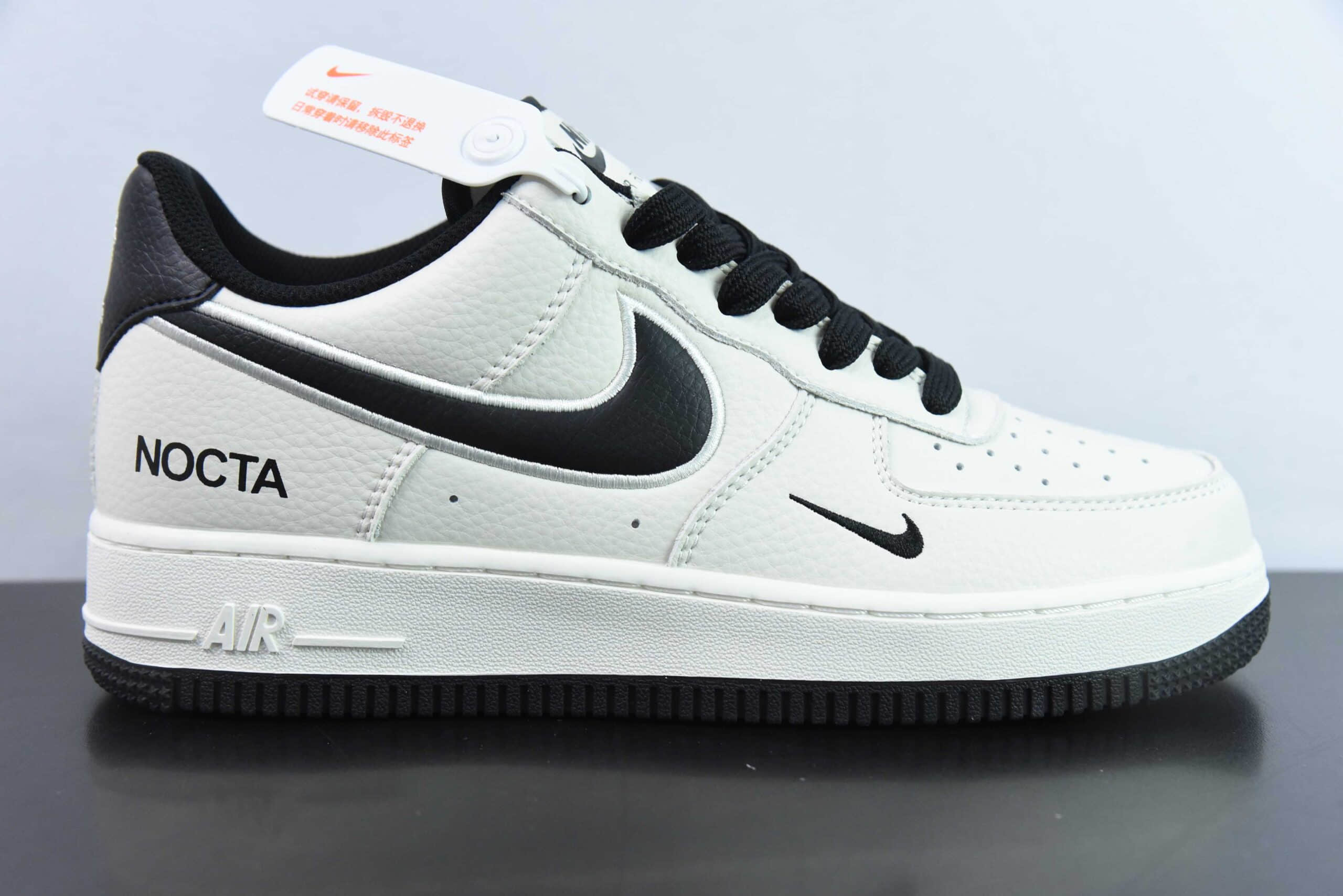 耐克Nike Nocta x Nk Air Force 1'07 Low黑白小勾空军一号低帮休闲板鞋纯原版本 货号：NO0224-023