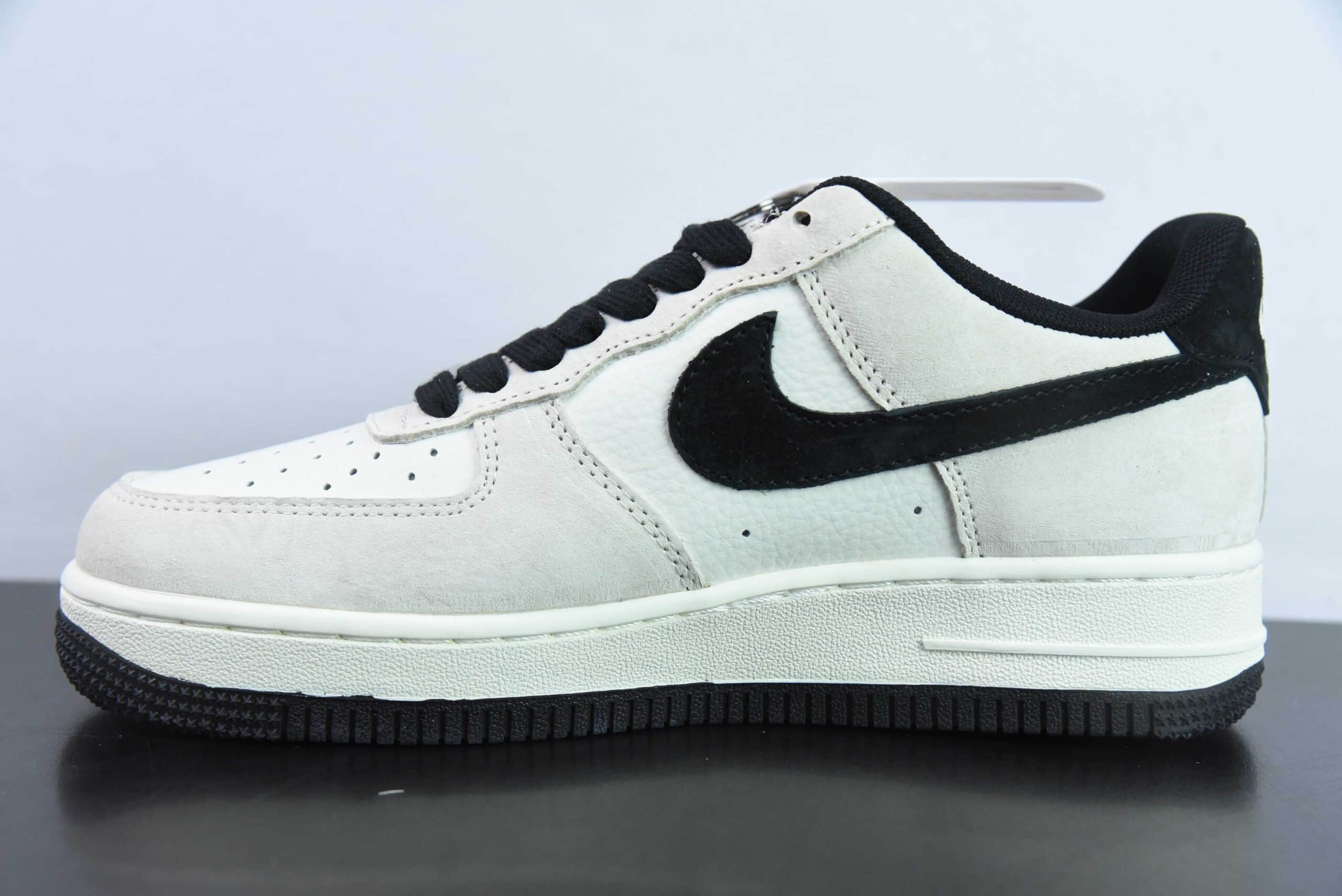 耐克NIke Air Force 1 '07 Low “斯图西联名米灰黑猪八”空军一号低帮休闲板鞋纯原版本 货号：HD1968-012