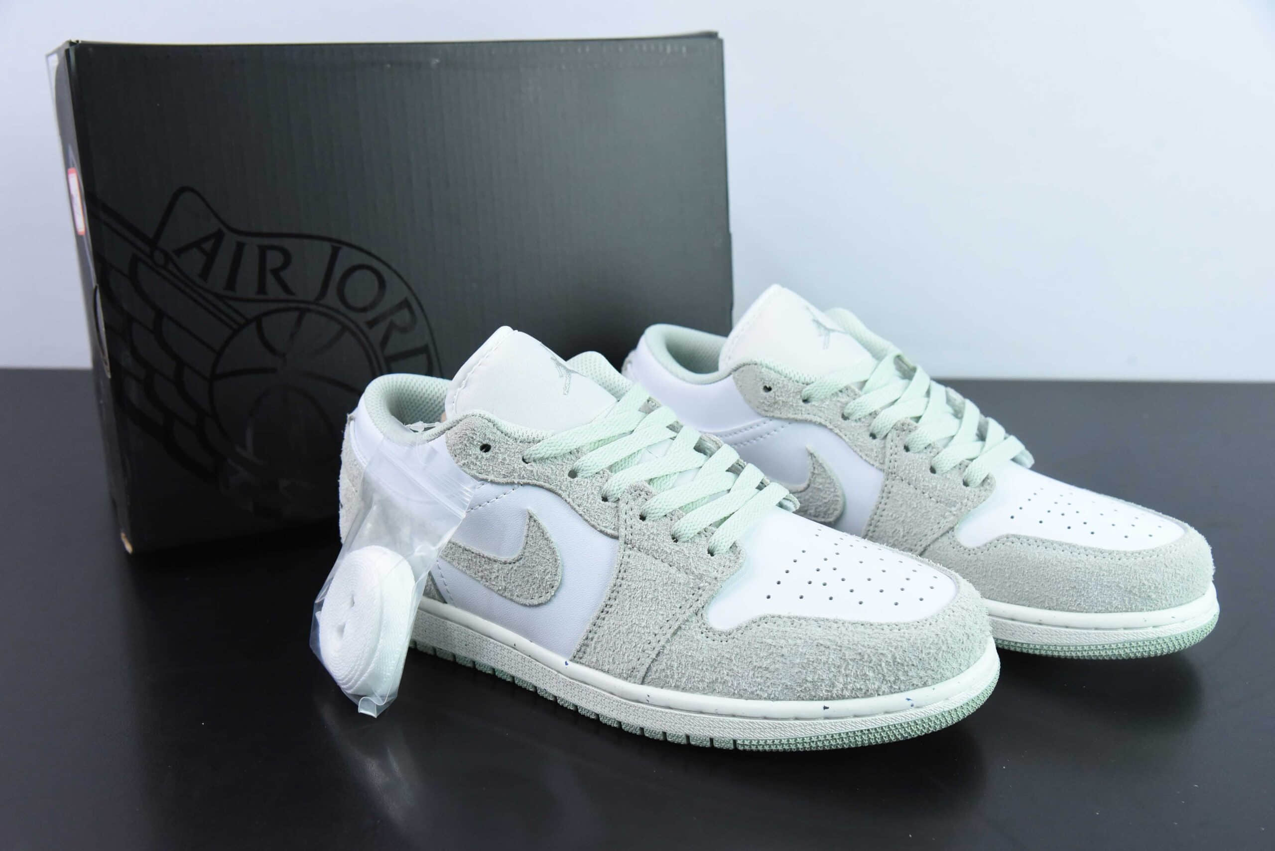 乔丹Air Jordan 1 AJ1 Low白绿低帮复古文化篮球鞋纯原版本 货号：FN5214-131  
