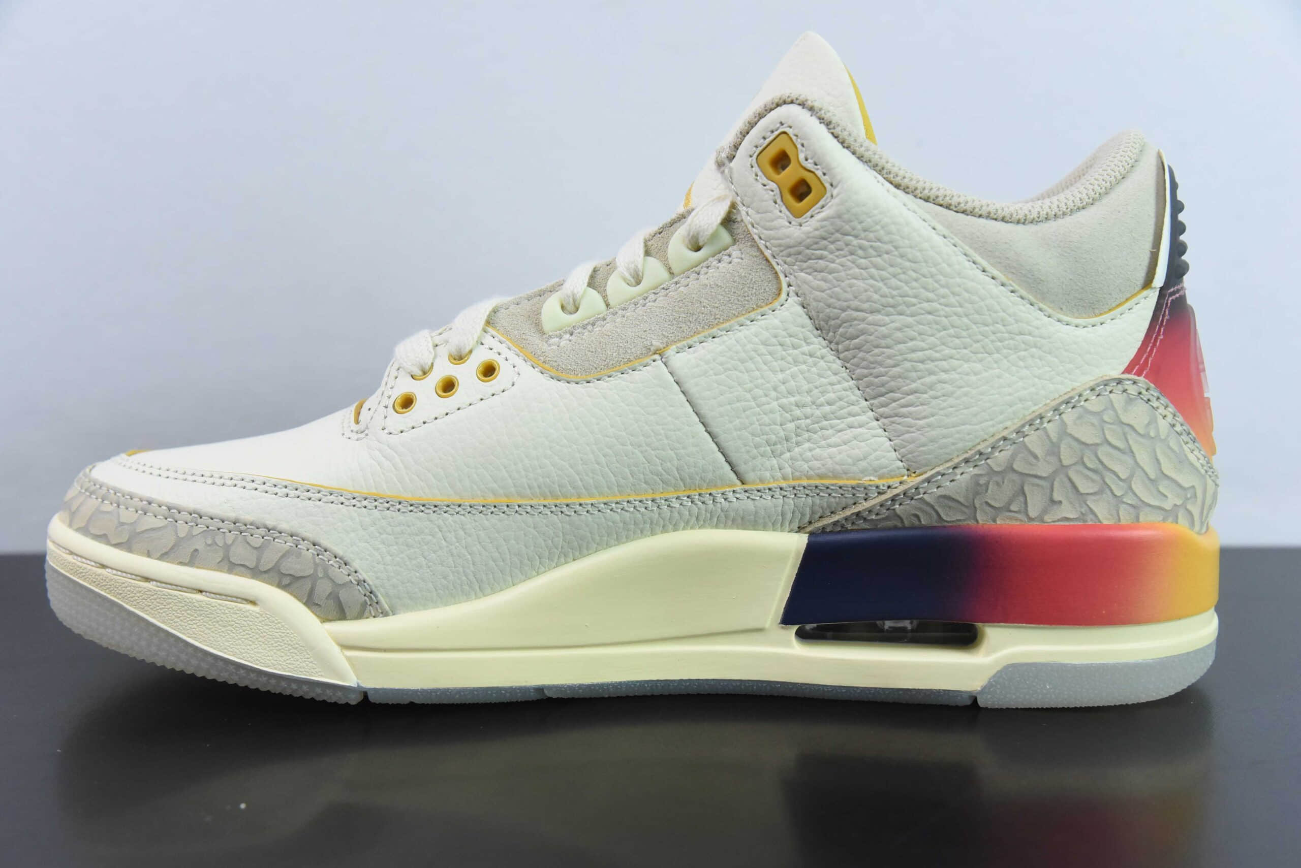 乔丹Air Jordan 3 Retro AJ3彩虹渐变男子复古文化篮球鞋纯原版本 货号：FN0344-901