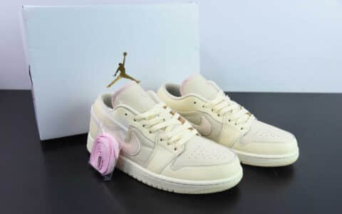 乔丹Air Jordan 1 Low AJ1奶油脚趾低帮休闲板鞋纯原版本 货号：FQ1925-100