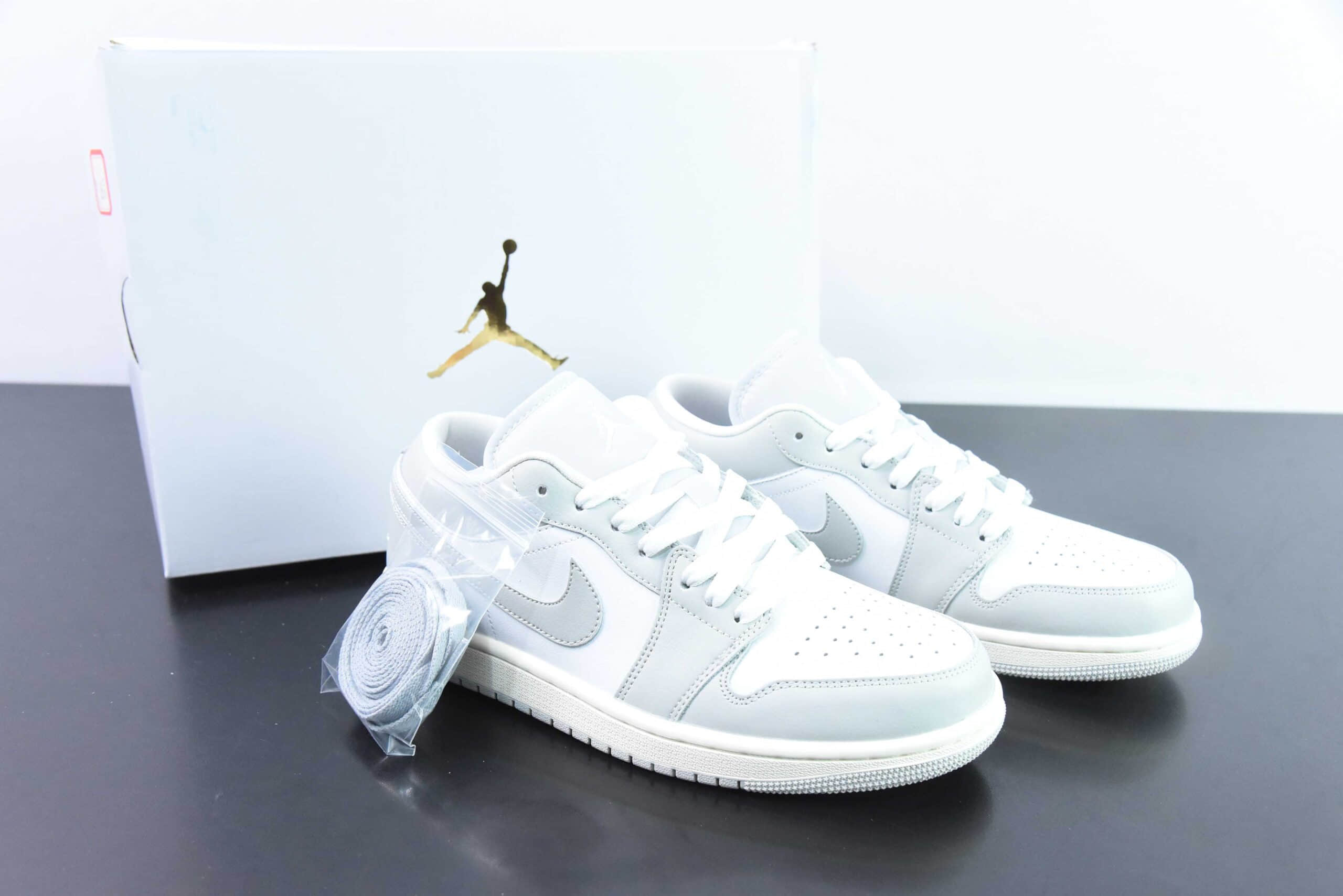乔丹Air Jordan 1 Low 灰白脚趾AJ1低帮休闲板鞋纯原版本 货号：DC0774-103