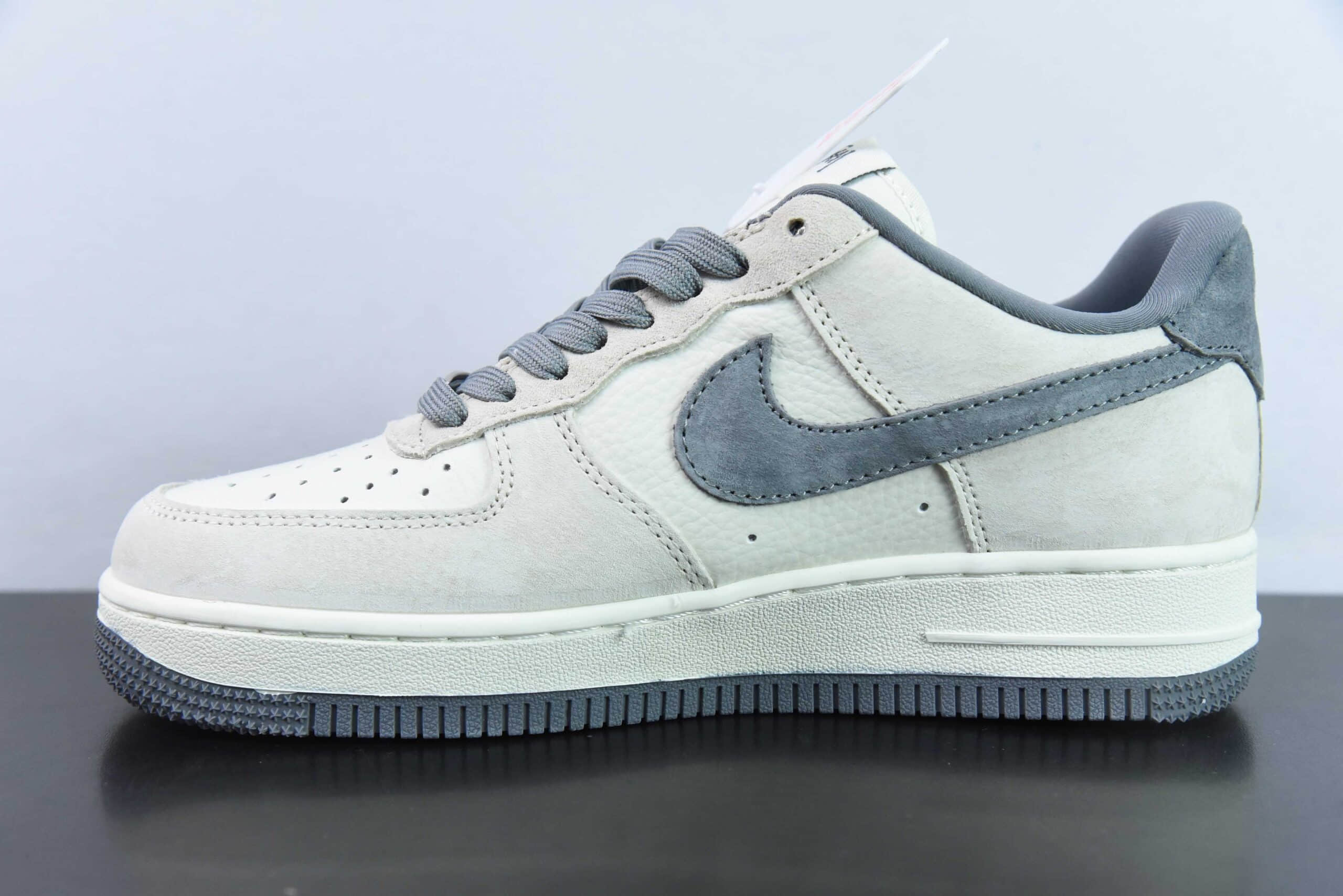 耐克NIke Air Force 1 '07 Low 斯图西联名米银灰猪八空军一号低帮休闲板鞋纯原版本 货号：HD1968-013