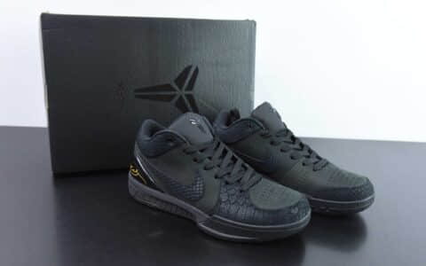 科比Kobe 4 protro Black Mamba 科比4代黑曼巴男子实战篮球鞋纯原版本 货号：FQ3544-001