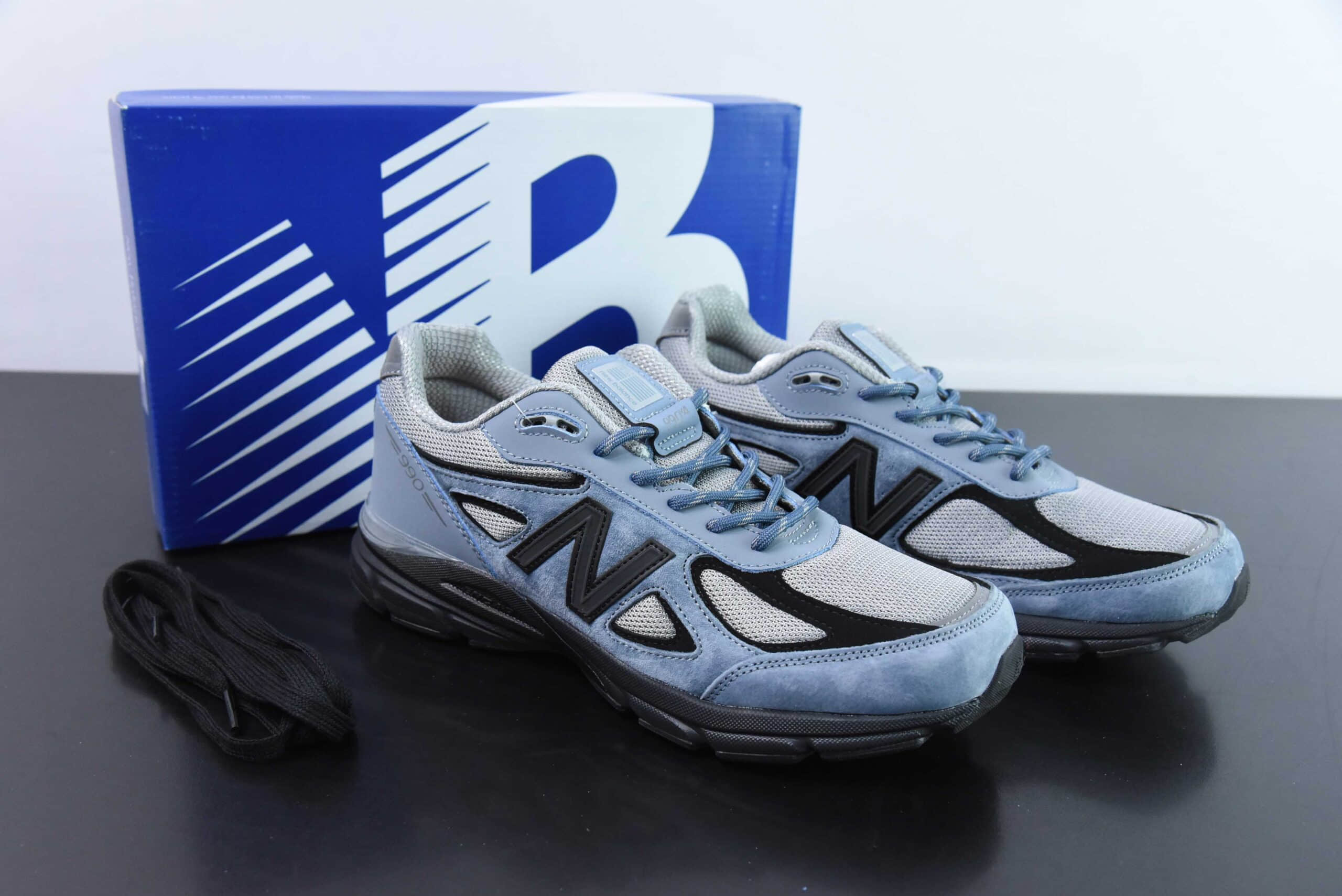 新百伦New Balance NB990系列蓝黑高端美产复古休闲跑步鞋纯原版本 货号：U990BB4