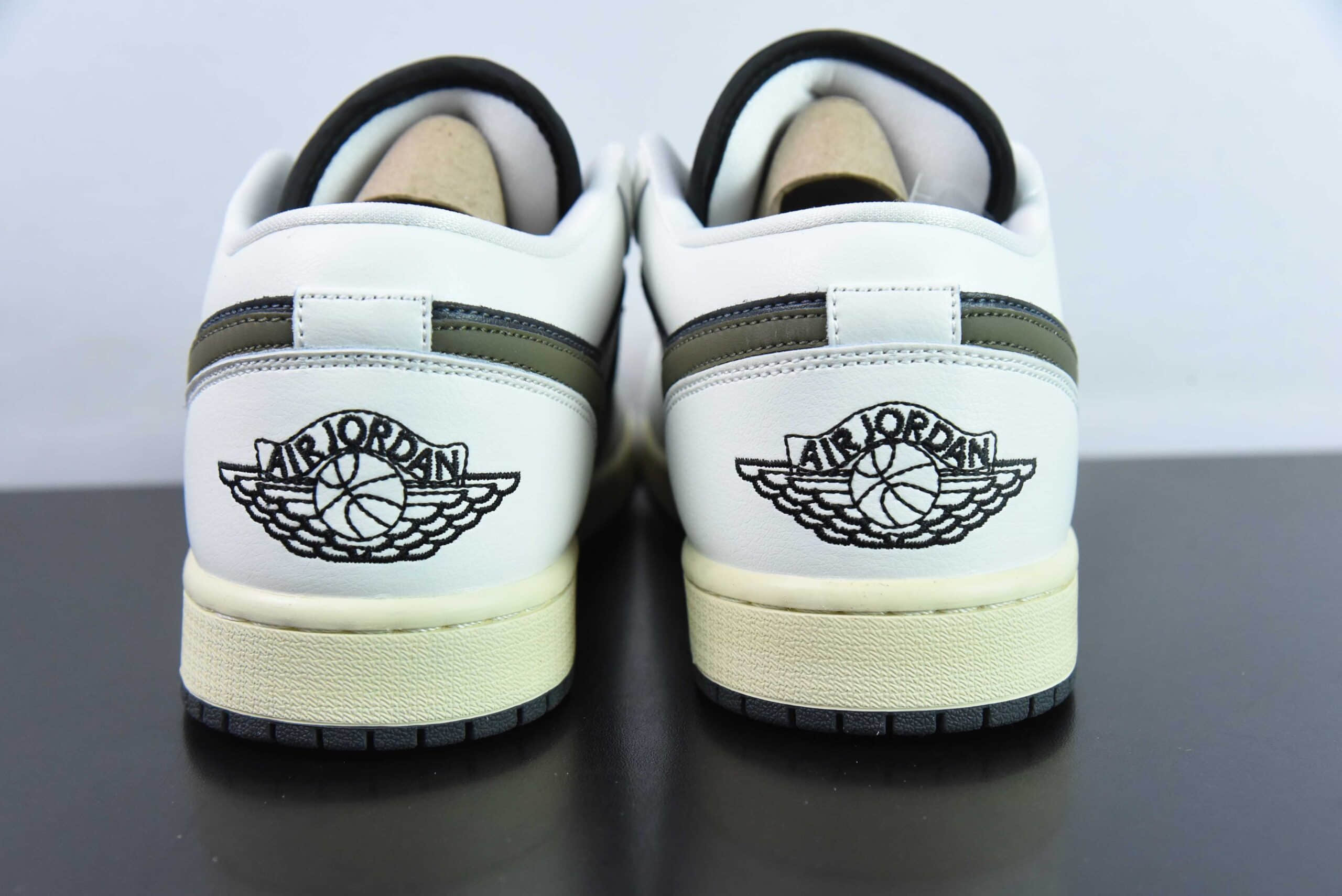 乔丹Air Jordan 1 Low 橄榄反转脚趾AJ1低帮休闲板鞋纯原版本 货号：DC0774-001