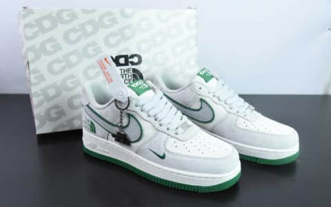 耐克Nike Air Force 1'07 Low 北面CDG联名米绿猪八空军一号低帮休闲板鞋纯原版本 货号：HD1968-021