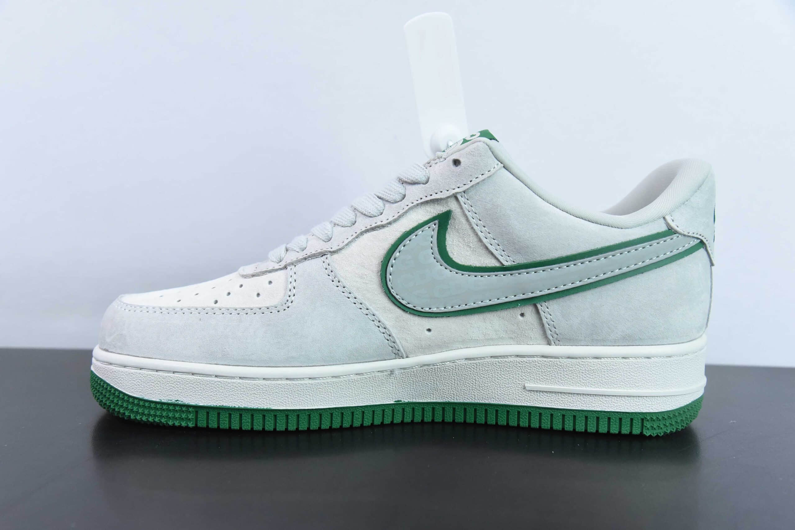 耐克Nike Air Force 1'07 Low 北面CDG联名米绿猪八空军一号低帮休闲板鞋纯原版本 货号：HD1968-021