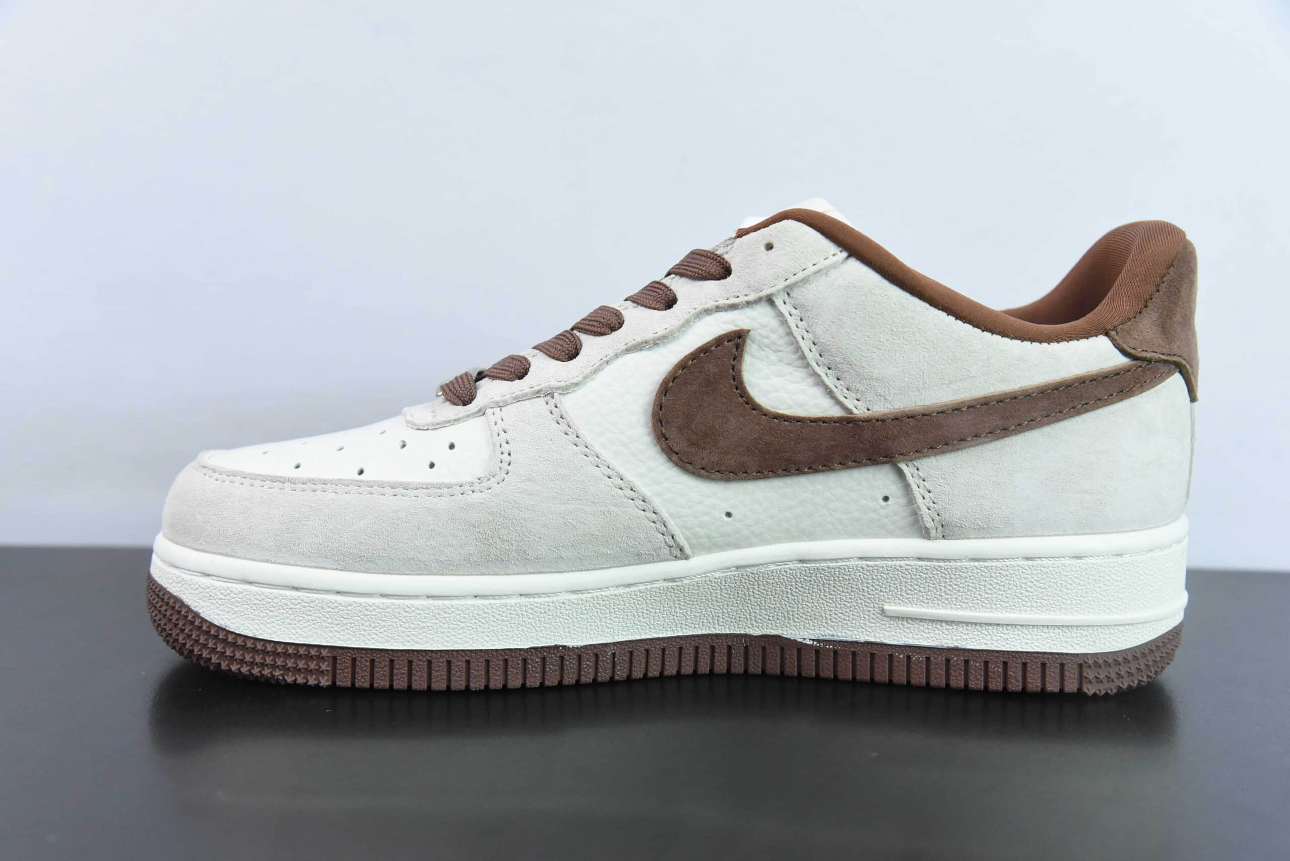 耐克NIke Air Force 1 '07 Low “斯图西联名咖啡猪八”空军一号低帮运动鞋纯原版本 货号：HD1968-017 