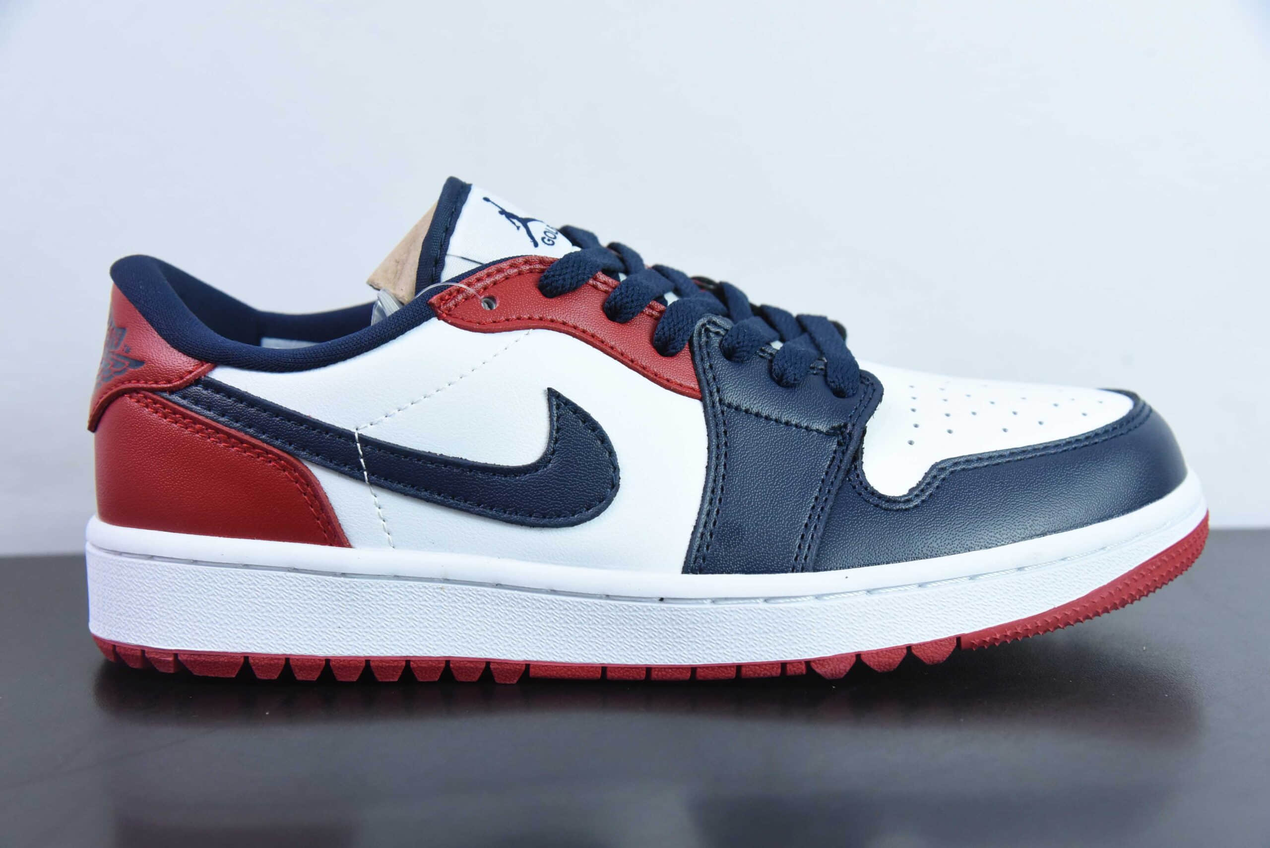 乔丹Air Jordan 1 Low Golf AJ1 乔1全新高尔夫版红白蓝脚趾低帮篮球鞋纯原版本 货号：DD9315-113 