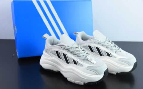 阿迪达斯Adidas Originals Ozgaia 3.0 阿迪白灰厚底增高生活休闲鞋纯原版本货号：IG6042