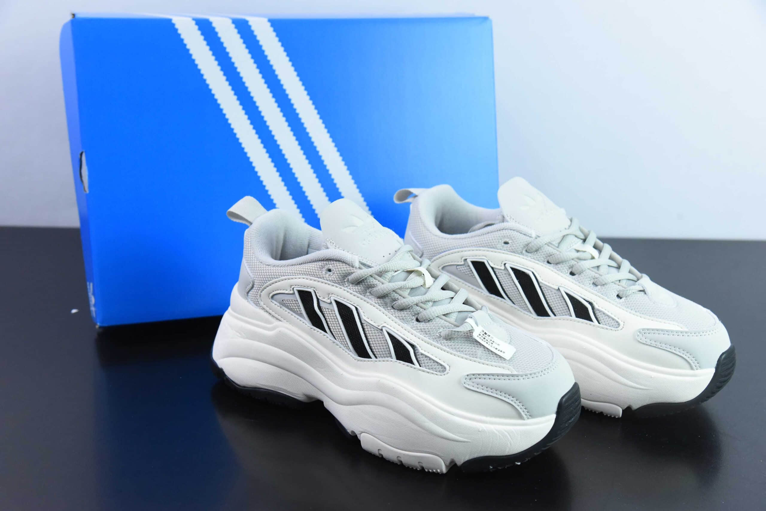 阿迪达斯Adidas Originals Ozgaia 3.0 阿迪白灰厚底增高生活休闲鞋纯原版本货号：IG6042