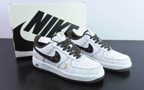 耐克NIke Air Force 1 '07 Low “LV联名棕暗夜精灵”空军一号低帮休闲板鞋纯原版本 货号：BS8805-601
