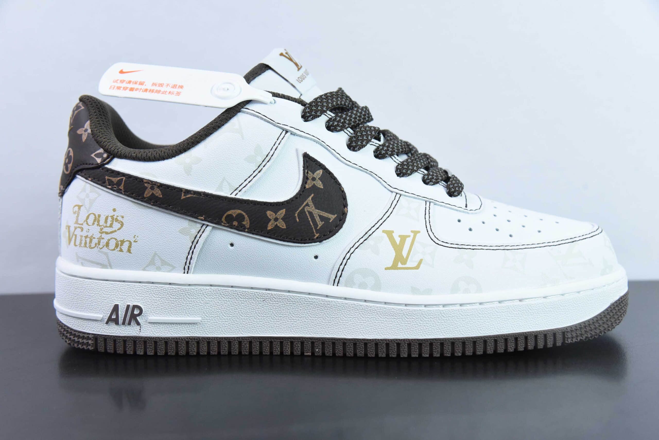 耐克NIke Air Force 1 '07 Low “LV联名棕暗夜精灵”空军一号低帮休闲板鞋纯原版本 货号：BS8805-601 