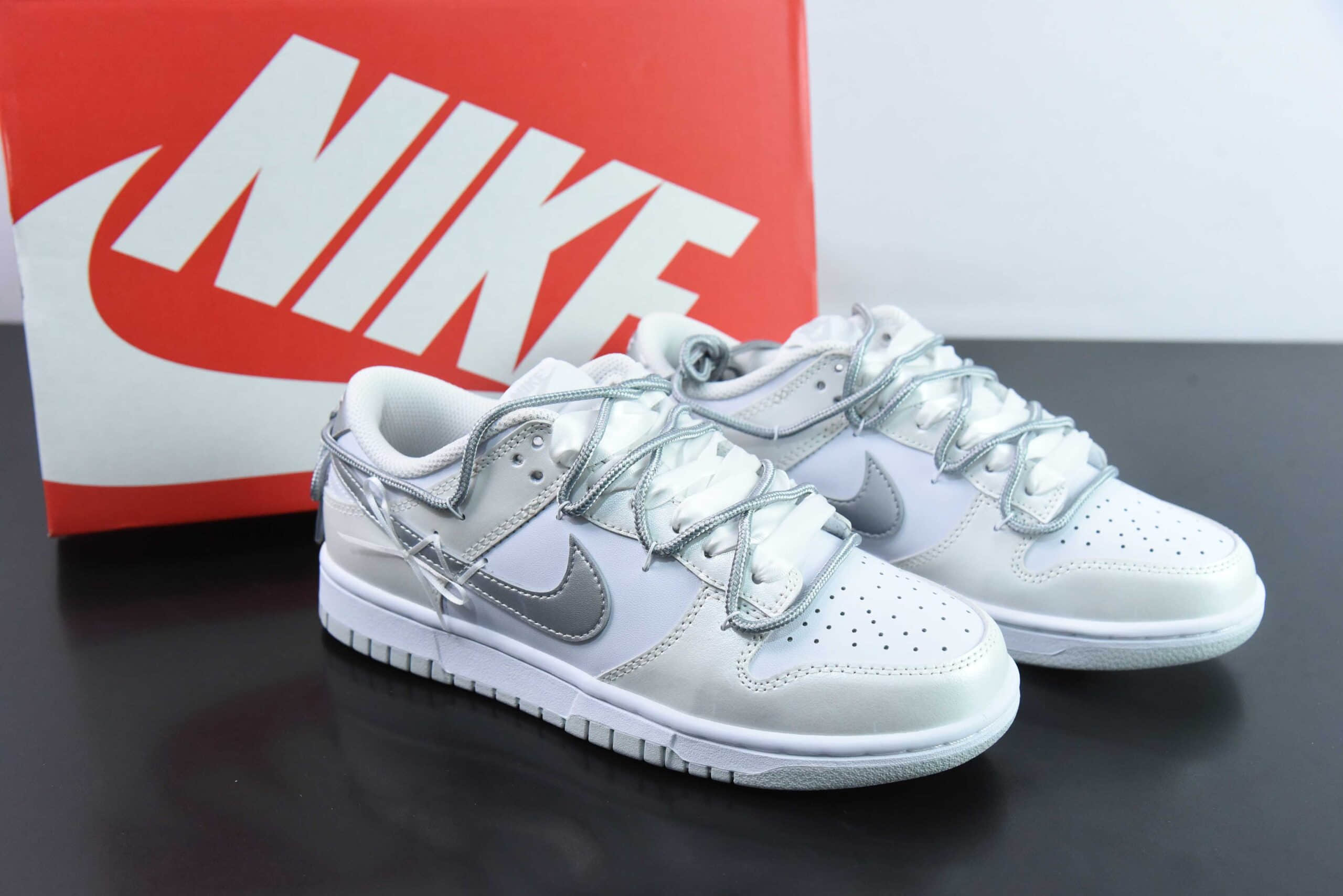 耐克Nike Dunk Low 轻银芭蕾白银SB低帮休闲滑板鞋纯原版本 货号：DH9765-102 