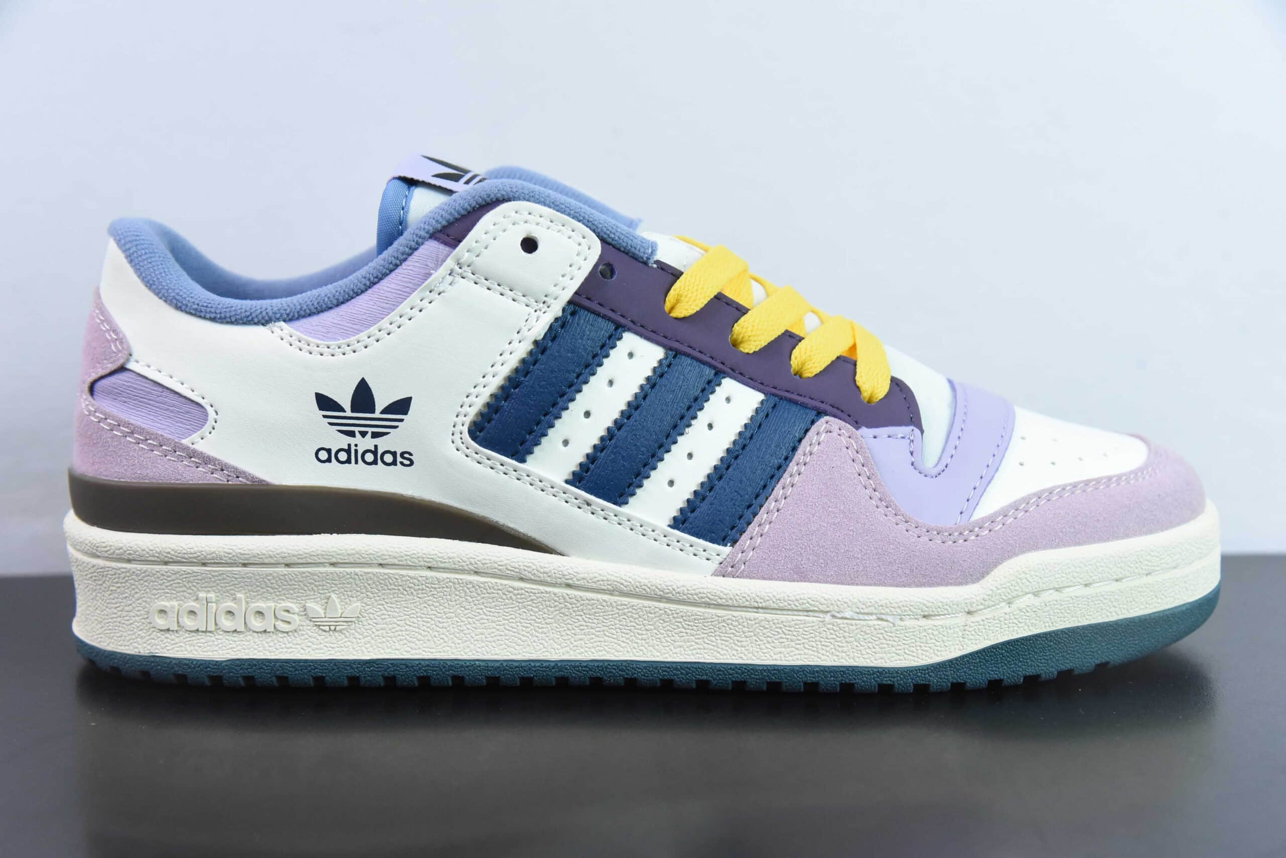 阿迪达斯 Adidas Forum Low葡萄紫色低帮复古休闲板鞋纯原版本 货号：ID6266 
