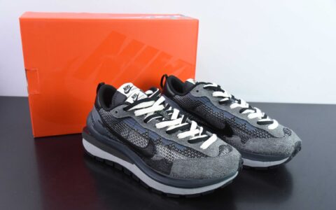 耐克Nike Sacai x NIKE VAPORWAFFLE 华夫3.0黑蓝联名解构走秀款跑步鞋纯原版本 货号：CV1363-103