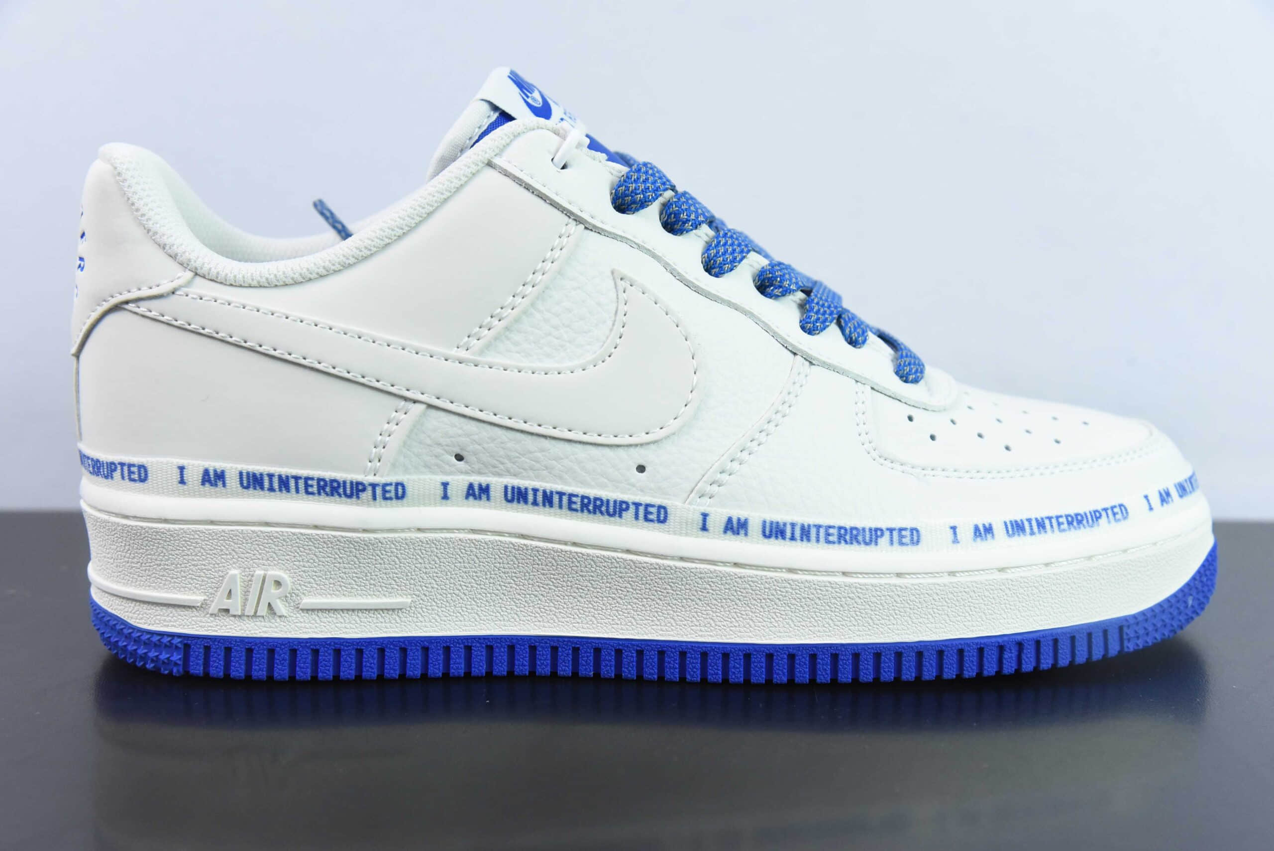 耐克Nike Air Force 1´07 Low 米白蓝签名涂鸦满天星空军一号低帮百搭休闲运动板鞋纯原版本 货号：QA1127-811