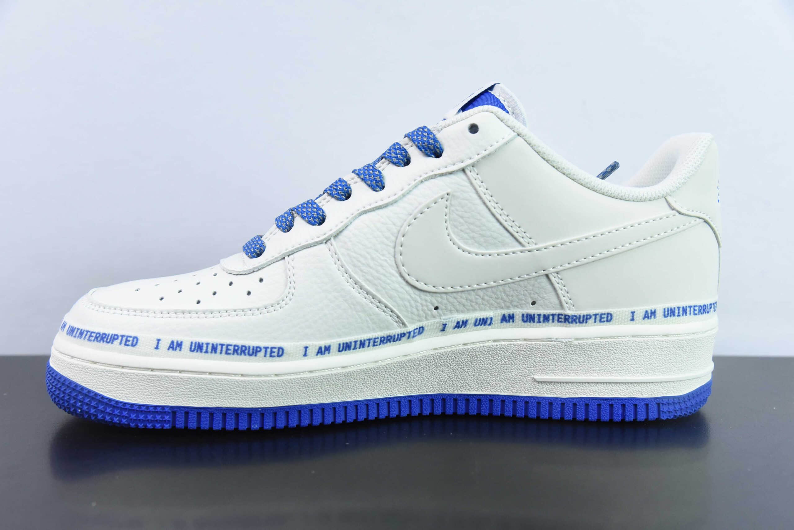 耐克Nike Air Force 1´07 Low 米白蓝签名涂鸦满天星空军一号低帮百搭休闲运动板鞋纯原版本 货号：QA1127-811