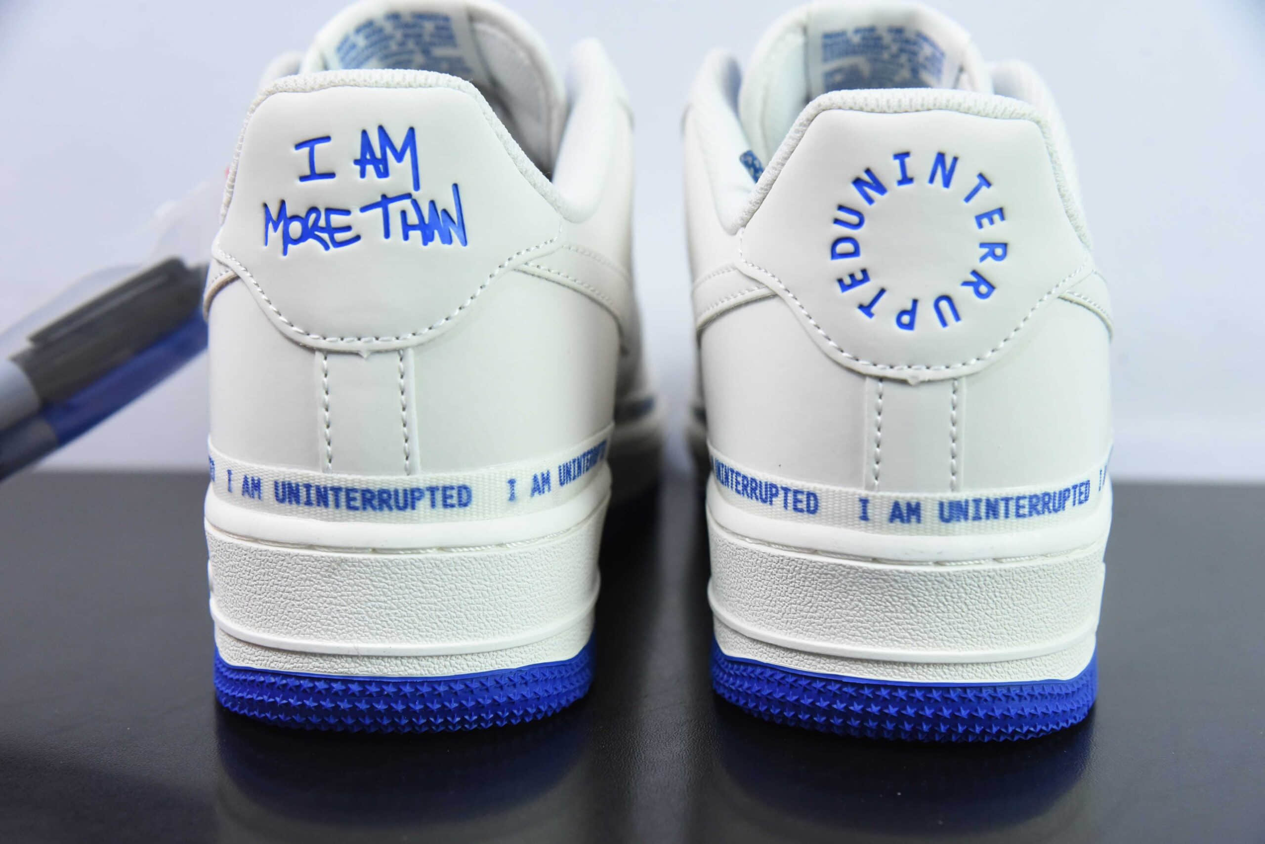 耐克Nike Air Force 1´07 Low 米白蓝签名涂鸦满天星空军一号低帮百搭休闲运动板鞋纯原版本 货号：QA1127-811