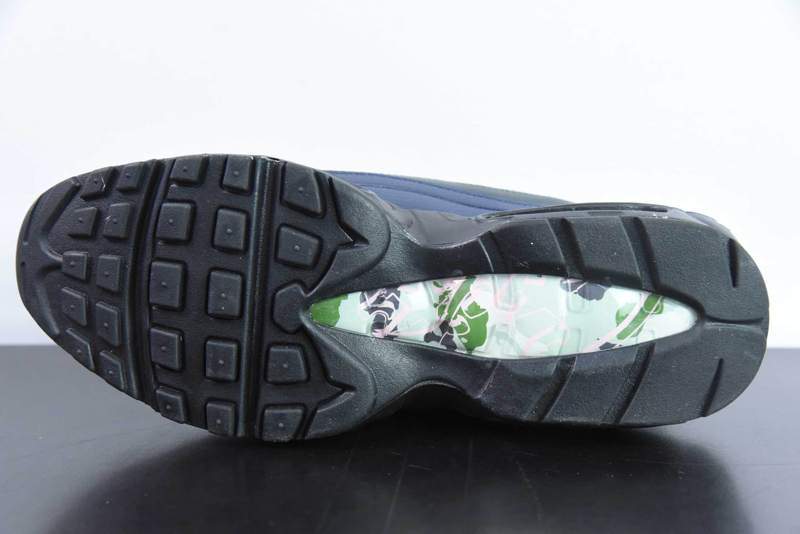 耐克NIKE Air Max 95 黑蓝潮流百搭气垫缓震慢跑鞋纯原版本 货号：FB2709-001
