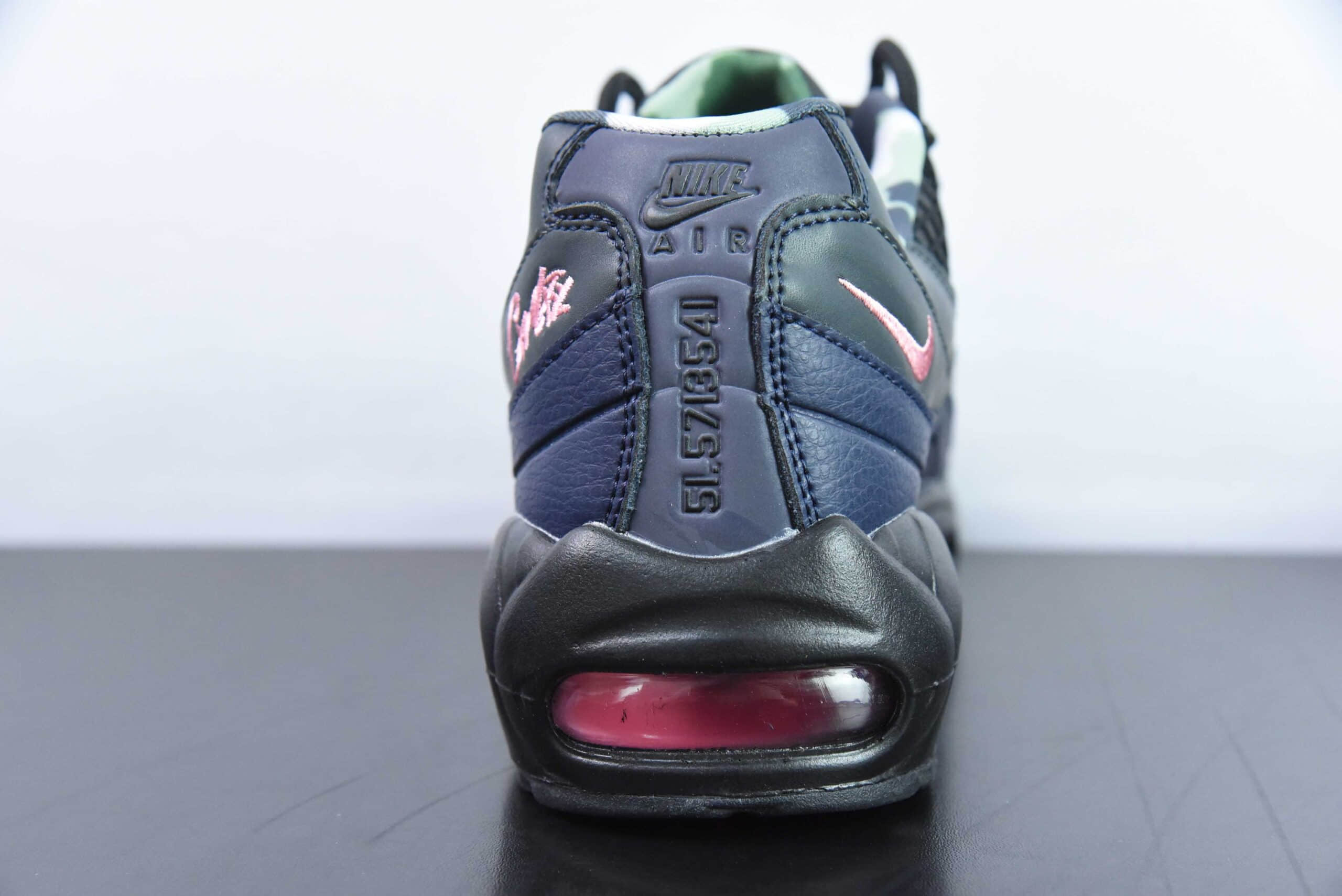 耐克NIKE Air Max 95 黑蓝潮流百搭气垫缓震慢跑鞋纯原版本 货号：FB2709-001
