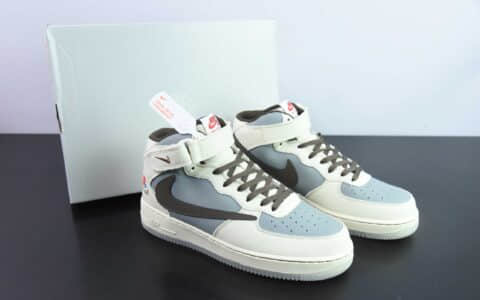 耐克Nike Travis Scott x Sony PlayStation 5 x Nk Air Force 1'07 Mid PS5 索尼联名倒钩联名款扣篮系列中帮经典百搭休闲运动板鞋纯原版本 货号：BQ5828-202