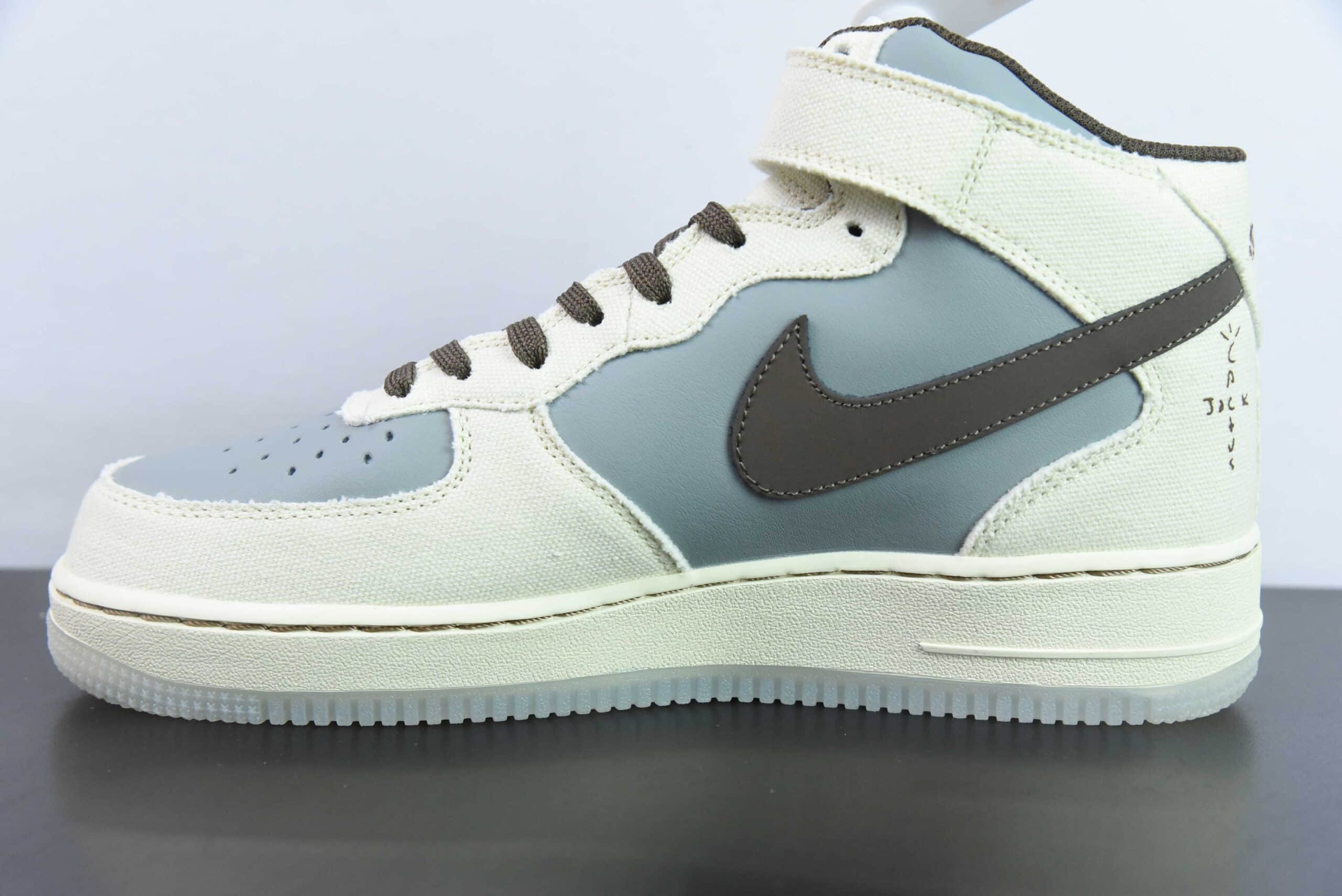 耐克Nike Travis Scott x Sony PlayStation 5 x Nk Air Force 1'07 Mid PS5 索尼联名倒钩联名款扣篮系列中帮经典百搭休闲运动板鞋纯原版本 货号：BQ5828-202