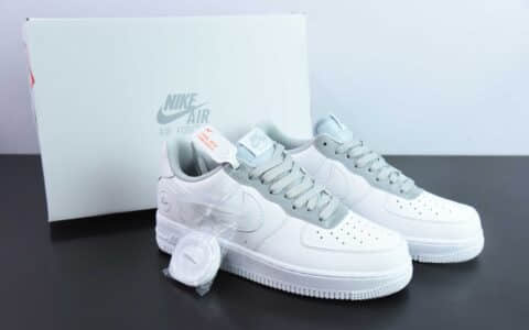 耐克Nike Air Force 1 Low 闪电印花白灰空军一号低帮运动休闲板鞋纯原版本 货号：TT0801-605