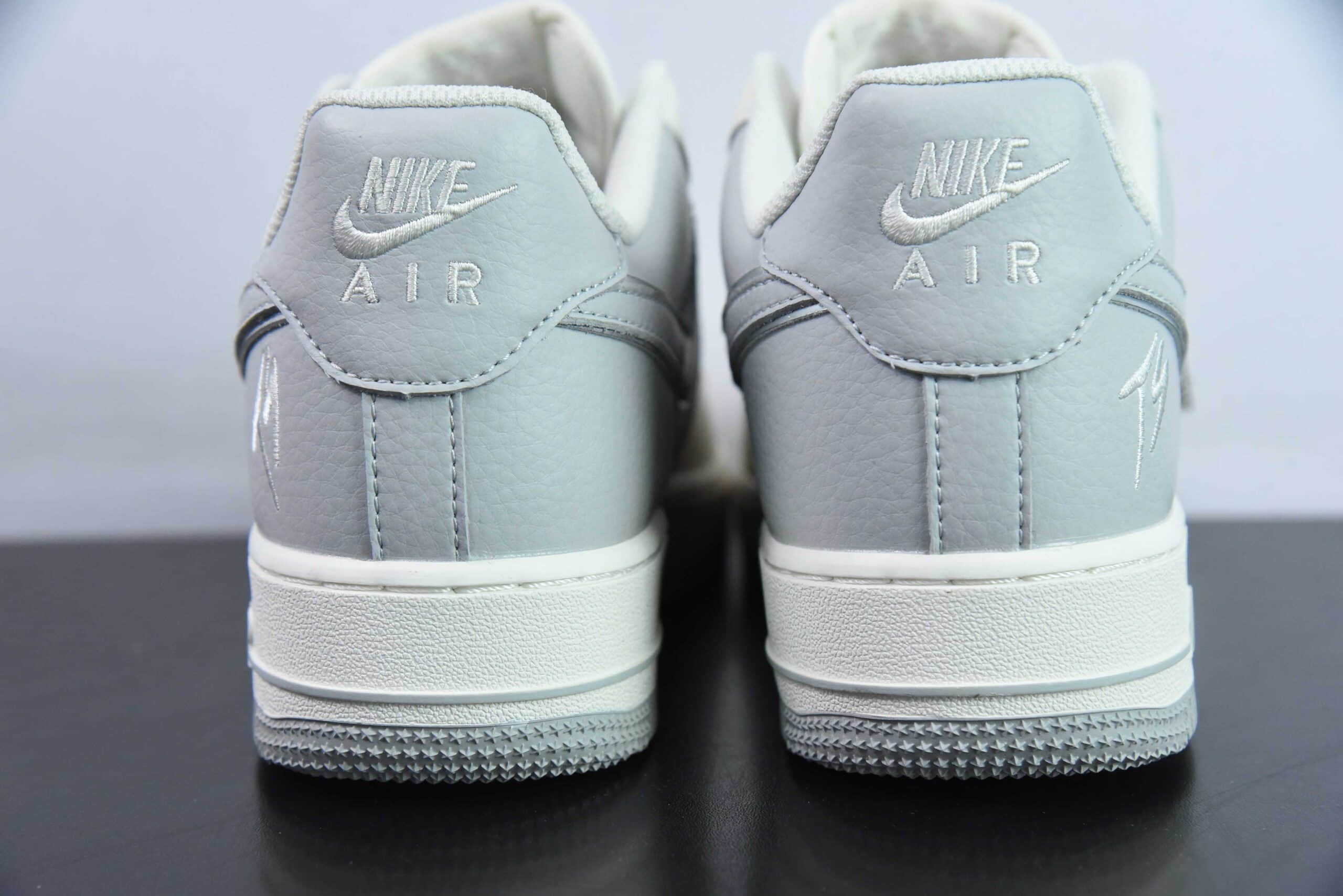 耐克Nike Air Force 1 '07 Low TS米白灰小勾空军一号低帮休闲板鞋纯原版本 货号：IO5636-888
