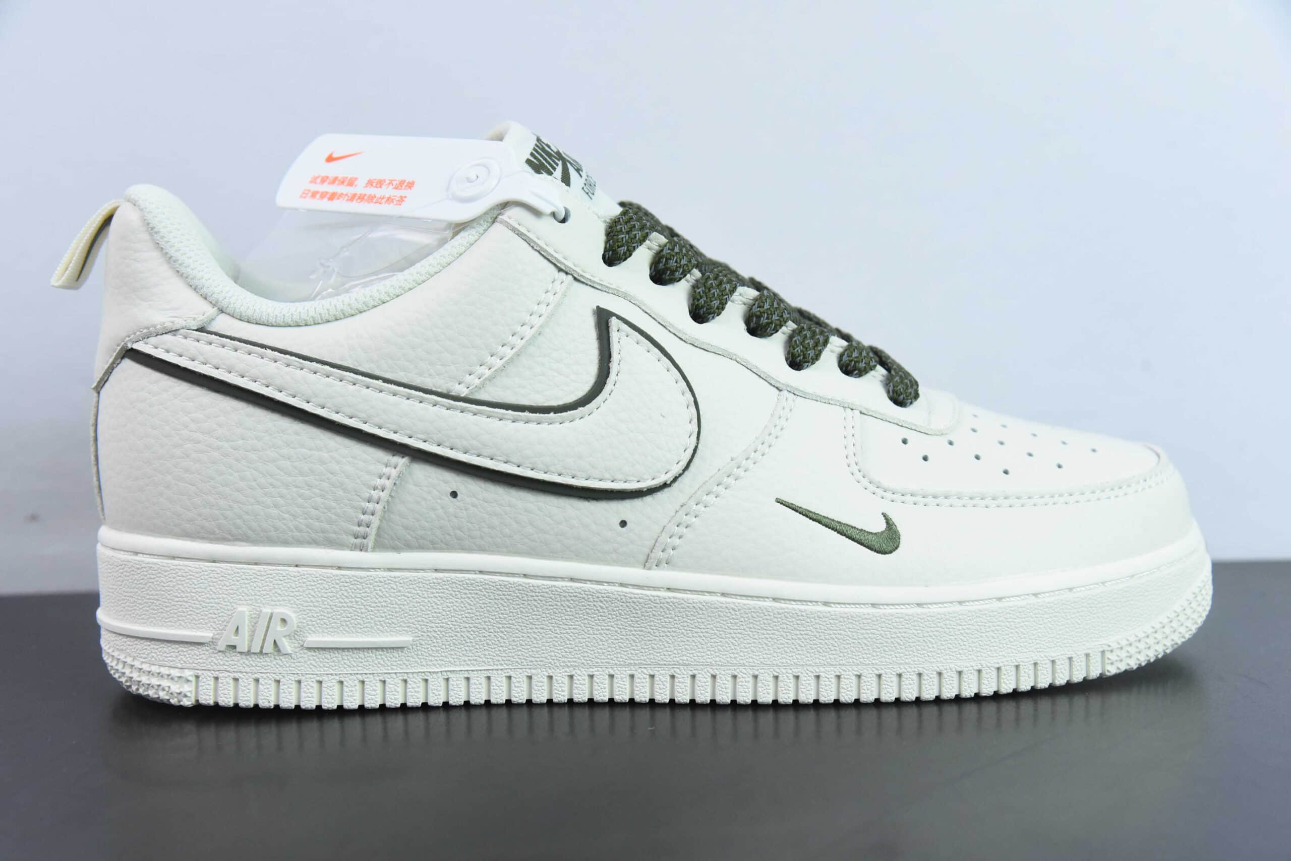 耐克Nike Air Force 1 '07 Low 米白绿空军一号低帮百搭休闲运动板鞋纯原版本 货号：MJ0319-022 