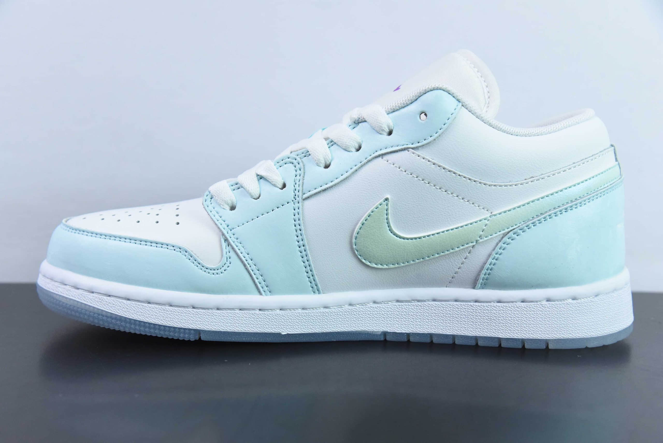 乔丹Air Jordan 1 Low 白蓝流沙脚趾低帮经典复古文化休闲运动篮球鞋纯原版本 货号：HJ3481-491