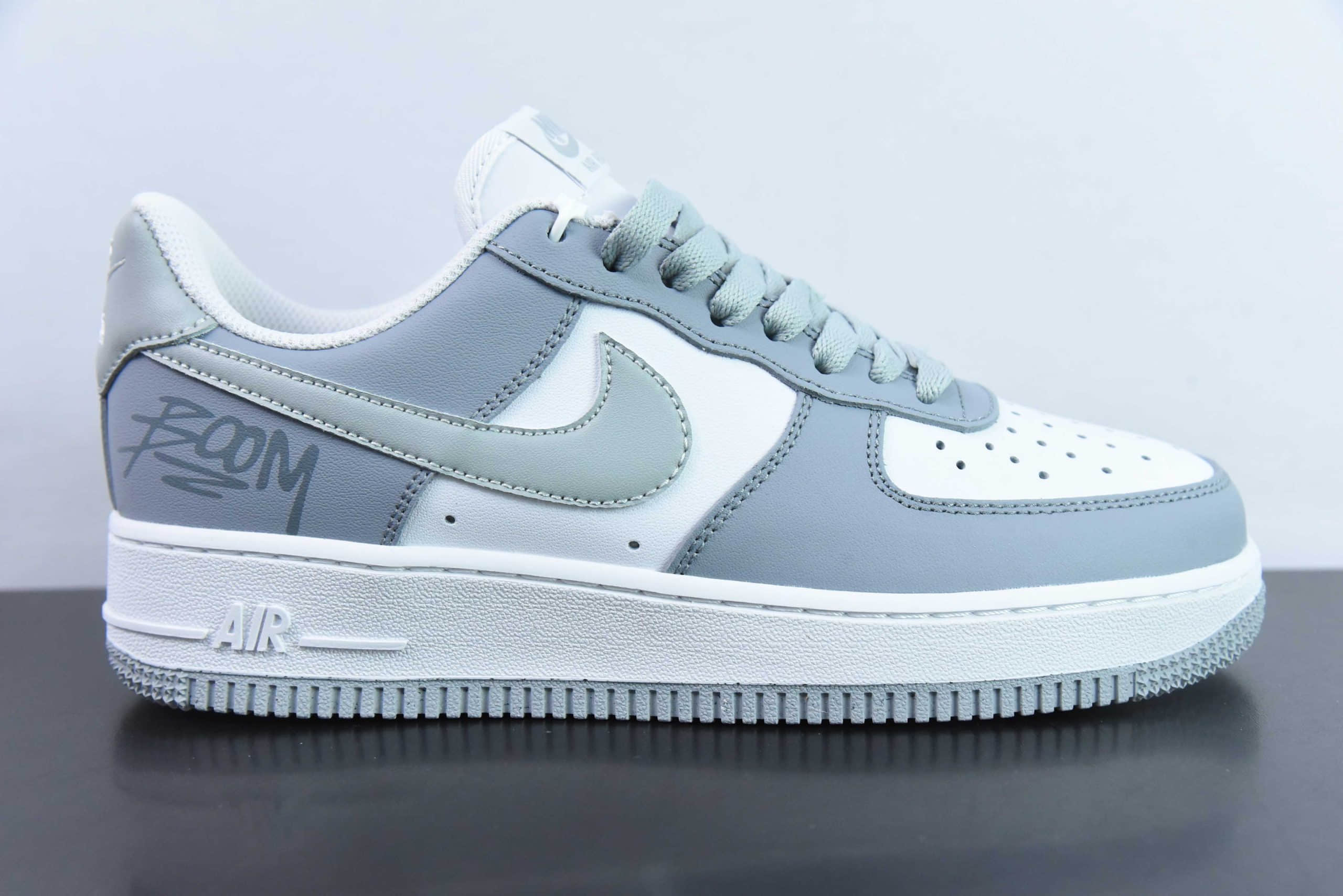 耐克Nike Air Force 1 Low 蓝灰空军一号低帮休闲运动板鞋纯原版本 货号：FJ4146-111 
