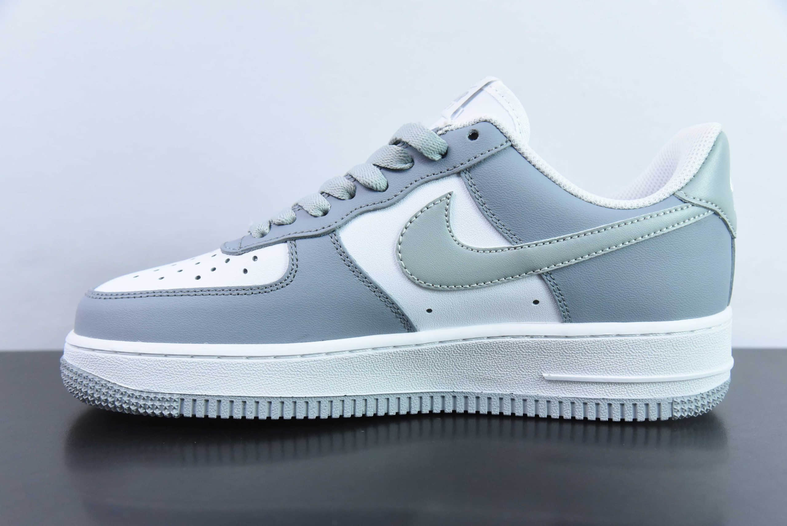 耐克Nike Air Force 1 Low 蓝灰空军一号低帮休闲运动板鞋纯原版本 货号：FJ4146-111 