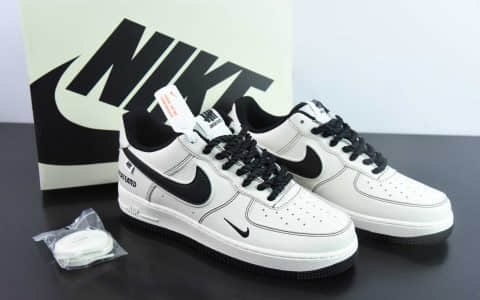 耐克Nike Undefeated x Nike Air Force 1 Low五道杠联名米黑麻绳空军一号低帮休闲板鞋纯原版本 货号：UT2023-201