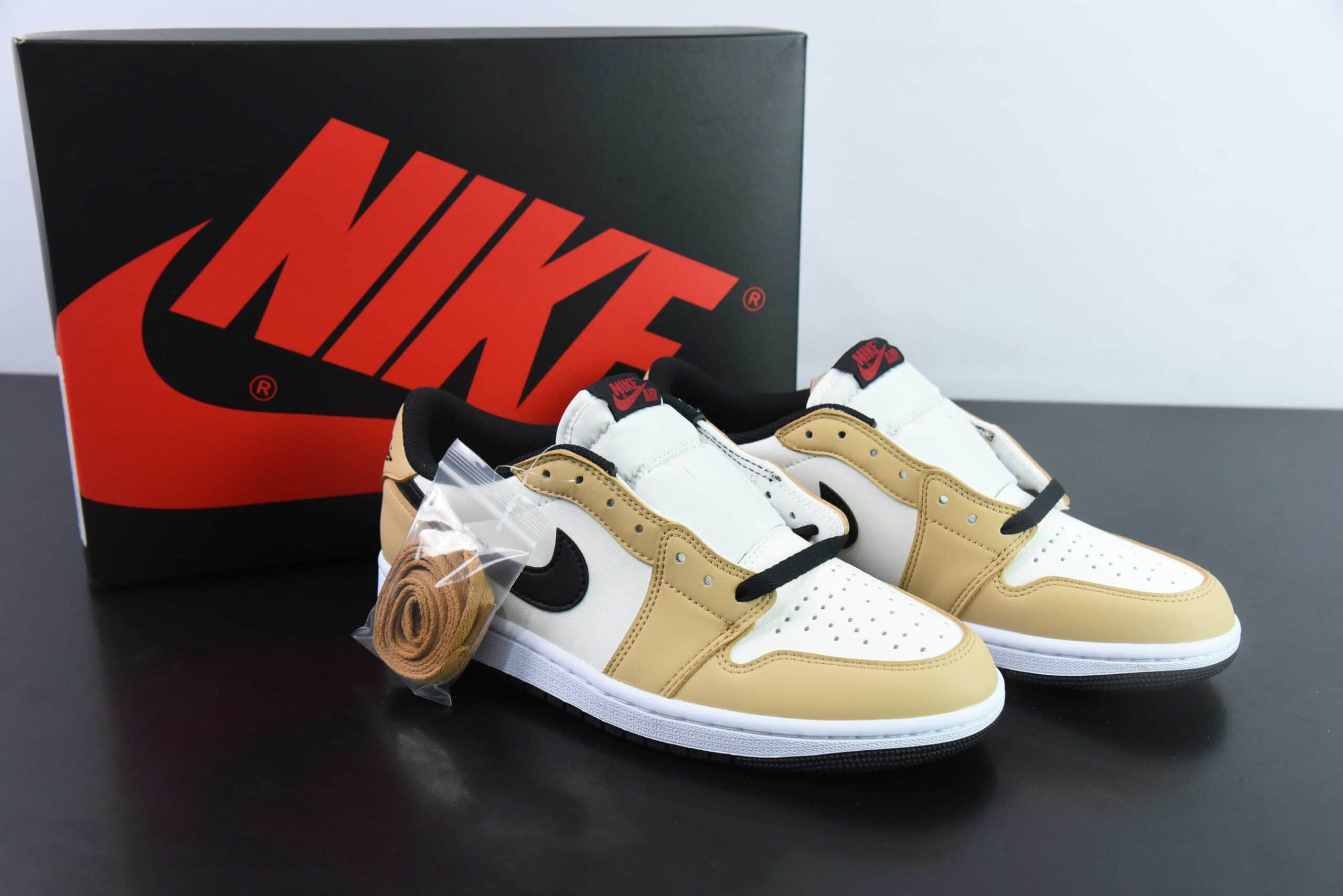 乔丹Air Jordan 1 Low OG B Rookie of the Year棕白低帮复古文化篮球鞋纯原版本 货号：CZ0790-107 