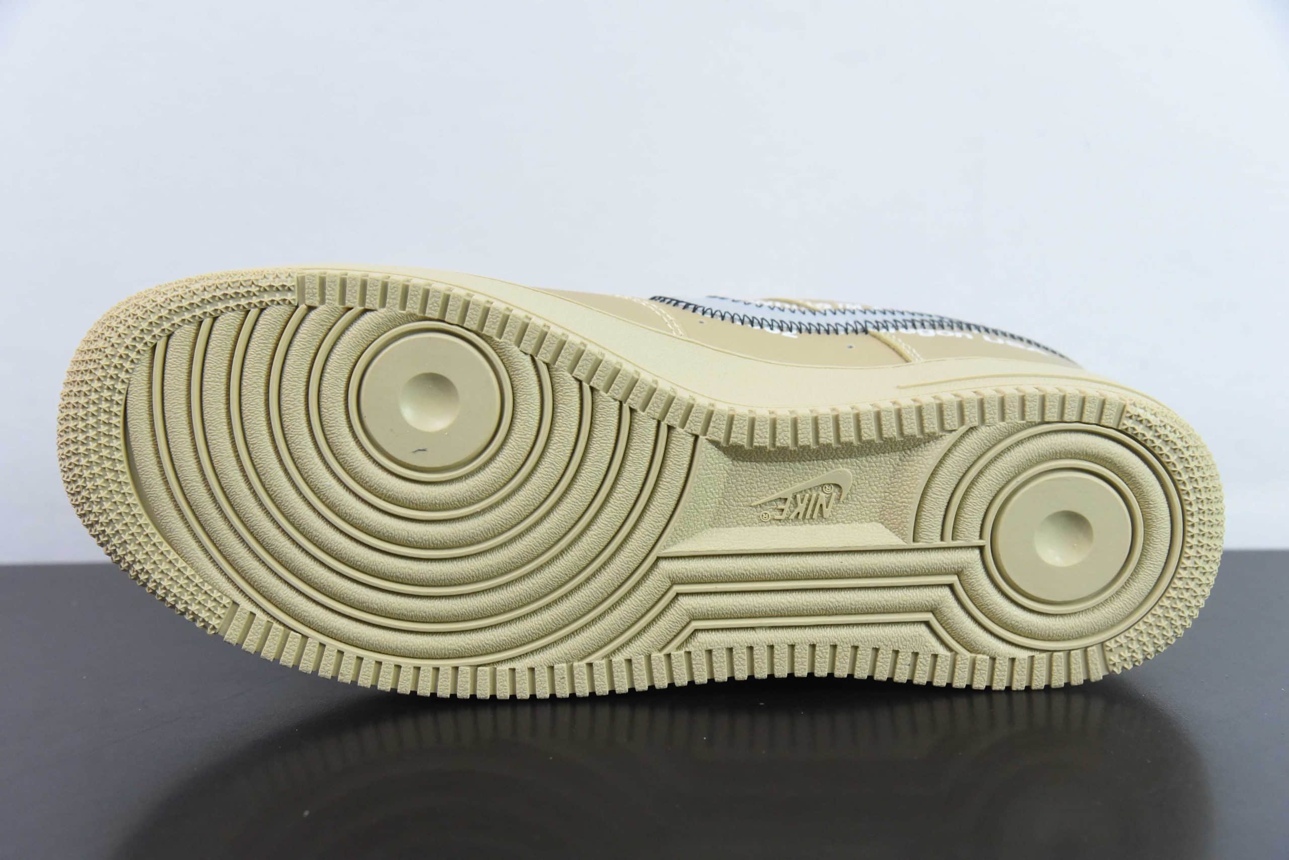 耐克Nike Off-White™ x Nike Air Force 1 Low’07Metal Gold OW金属金艺术馆空军一号经典低帮百搭休闲运动板鞋纯原版本 货号：DX1419-900