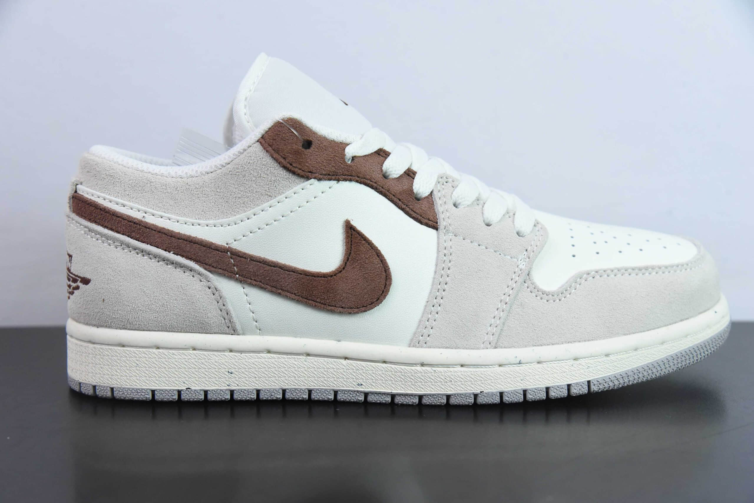 乔丹Air Jordan 1 Low AJ1灰褐色低帮文化休闲运动板鞋纯原版本 货号：HF1567-200