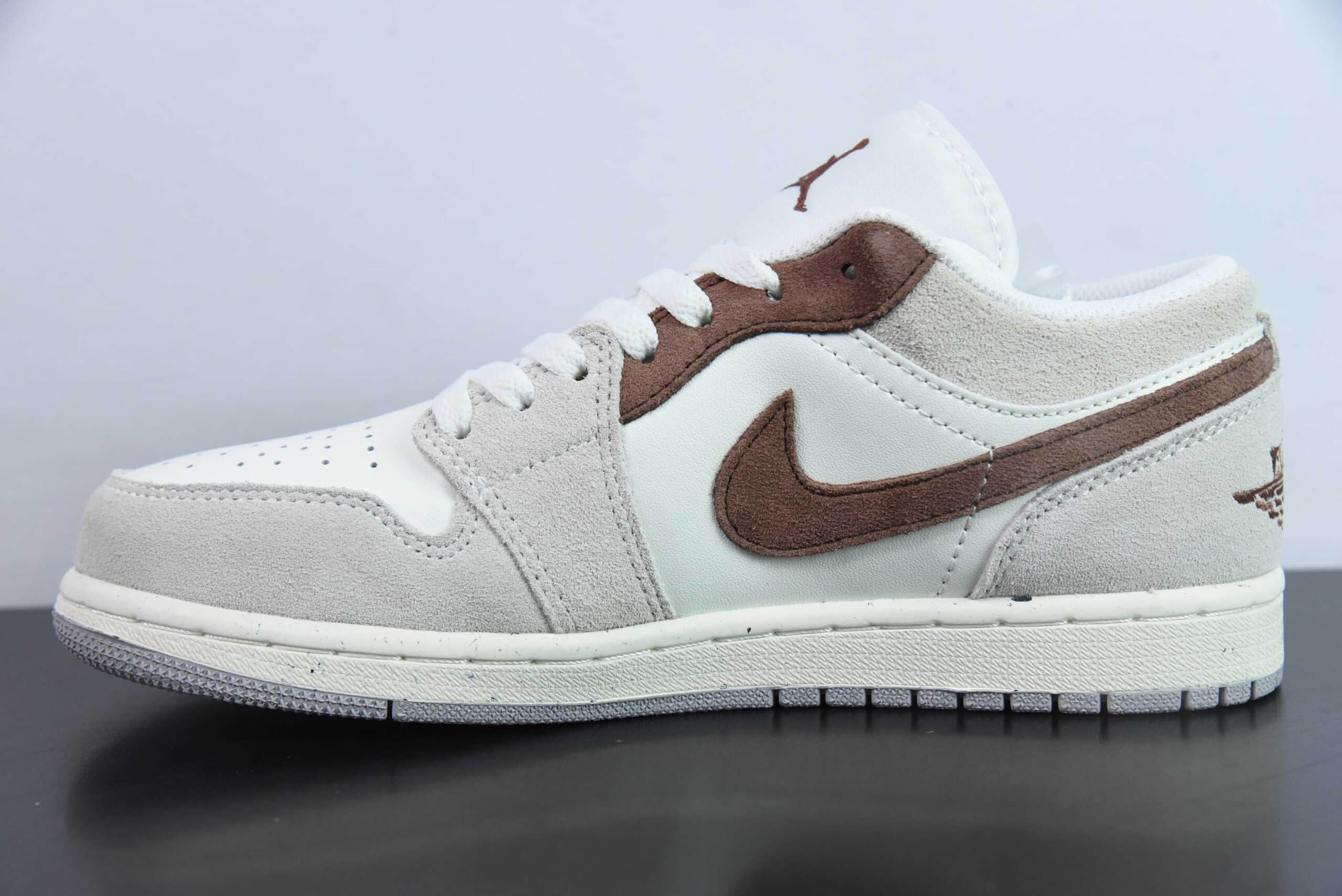 乔丹Air Jordan 1 Low AJ1灰褐色低帮文化休闲运动板鞋纯原版本 货号：HF1567-200