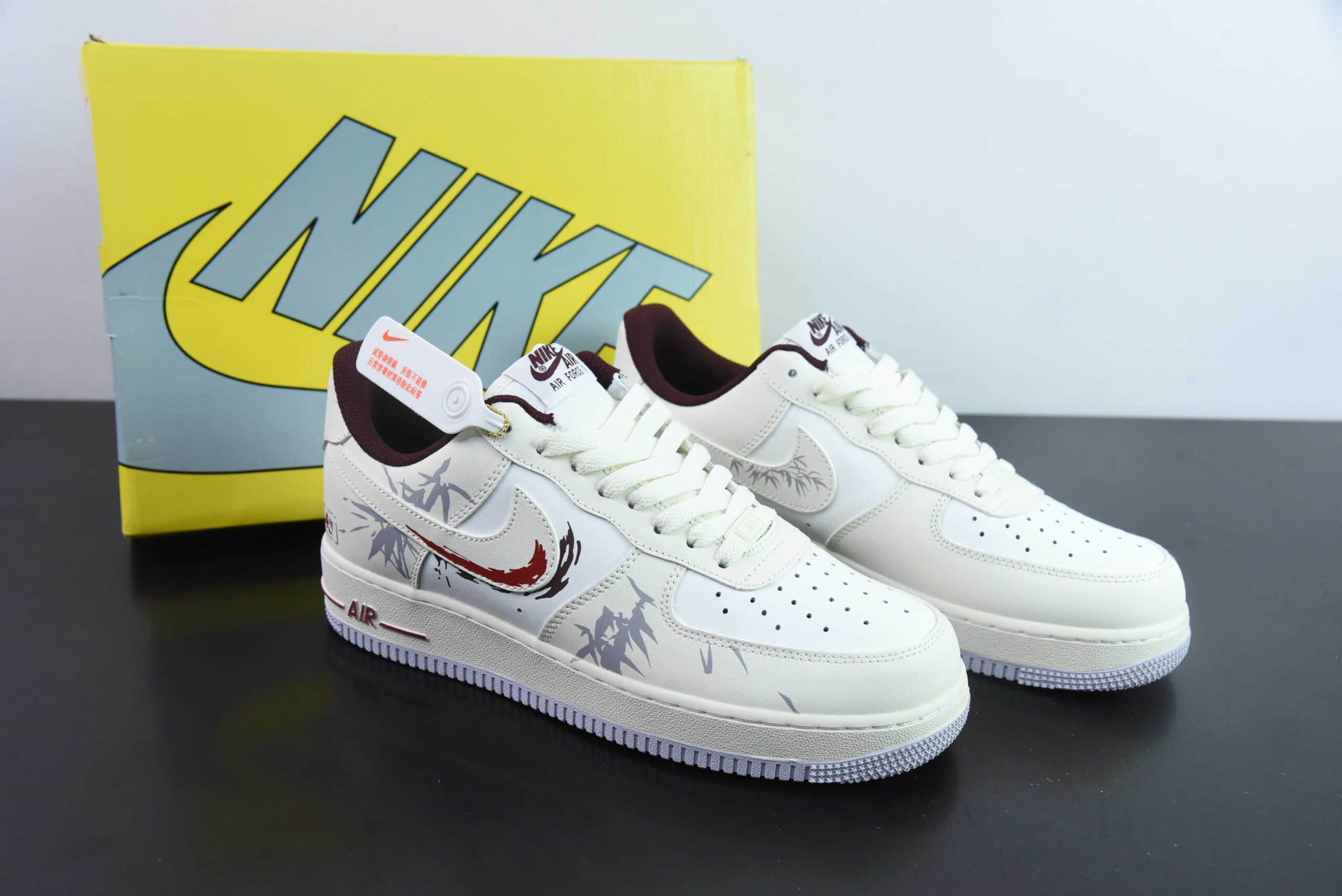 耐克Nike Air Force 1 Low 侠客行”“MUD” 国潮风格竹林侠客空军一号低帮休闲板鞋纯原版本 货号：XC2351-110 