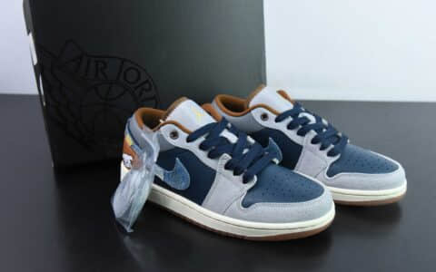 乔丹Air Jordan 1 Low AJ1情人节丹宁牛仔低邦文化休闲板鞋纯原版本 货号：FZ5042-041