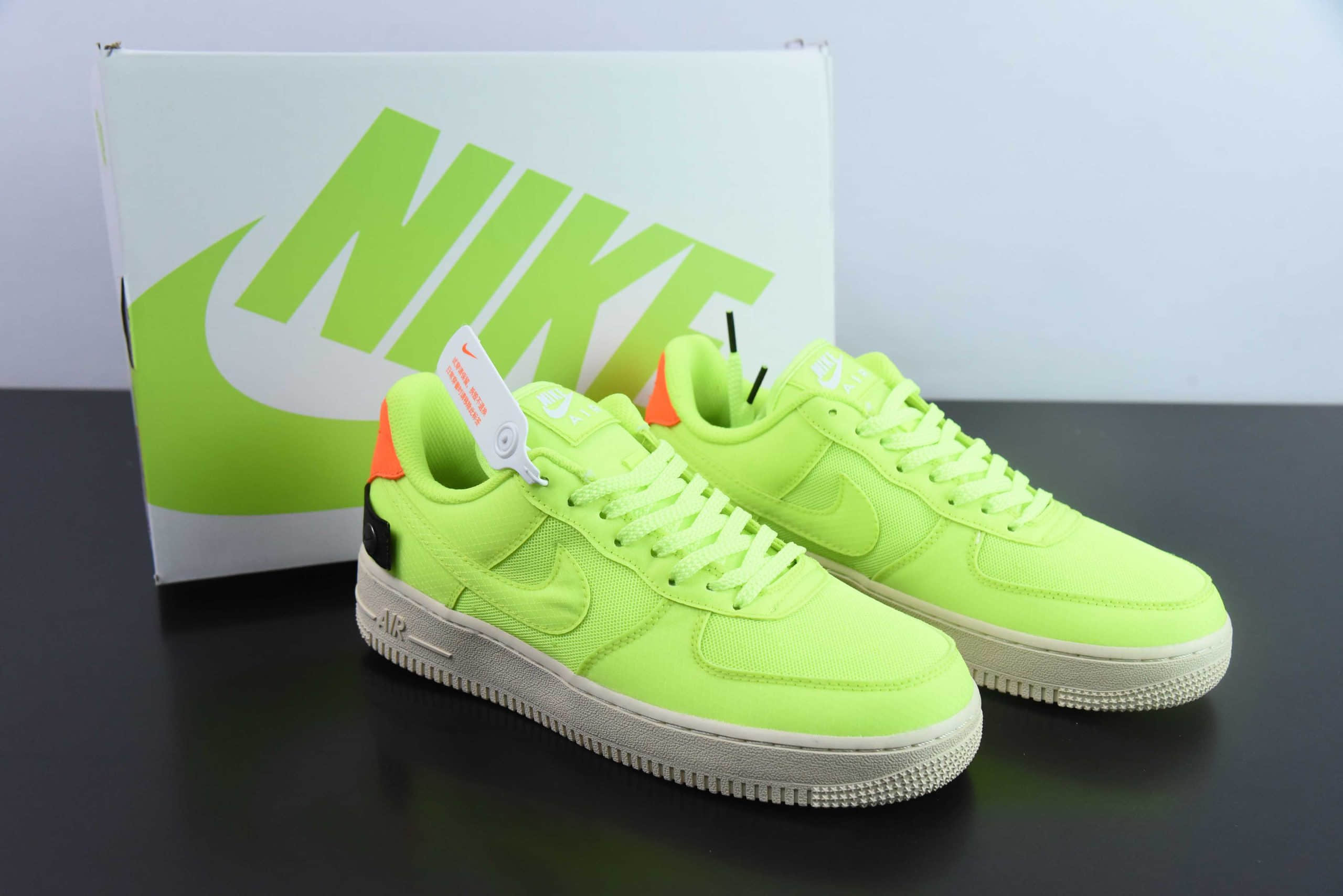 耐克Nike Air Force 1 Low 网面绿空军一号低帮运动休闲板鞋纯原版本 货号：AO4606-701 