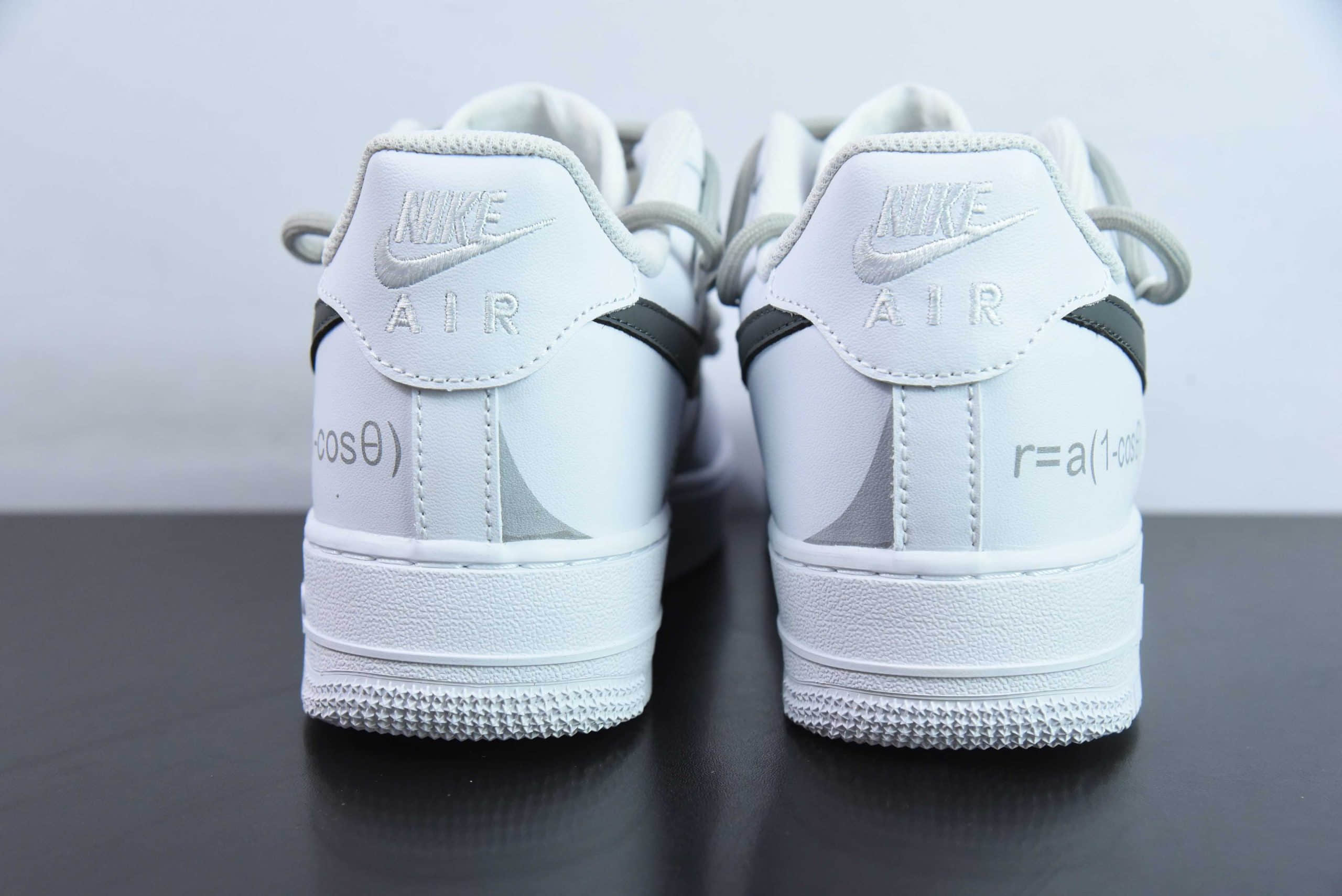 耐克Nike Air Force 1 Low’07 喷绘白灰空军一号绑带低帮休闲板鞋纯原版本 货号：ZH0316-017