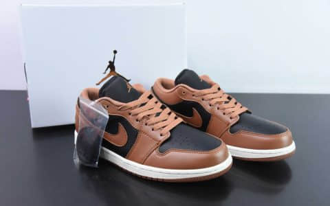 乔丹Air Jordan 1 Retro Low WMNS Archaeo Brown AJ1黑棕低帮复古文化篮球鞋纯原版本 货号：DC0774-021