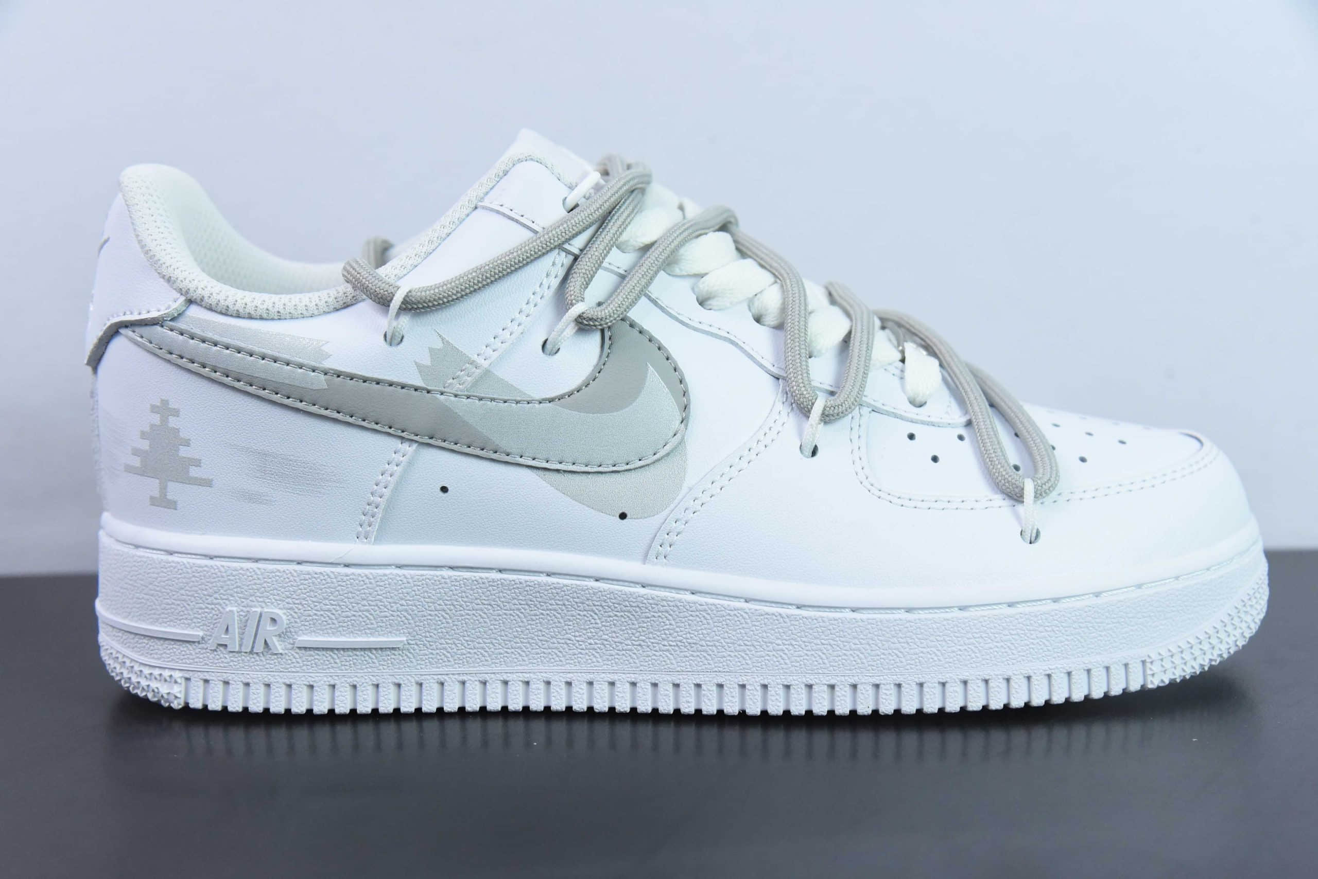 耐克Nike Air Force 1'07 Low二次元主题喷绘双勾空军一号绑带低帮休闲板鞋纯原版本 货号： ZH0316-016 