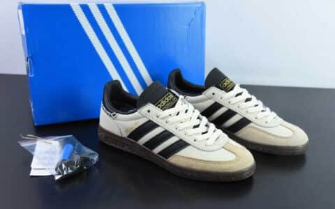 阿迪达斯Adidas Originals Handball Spezial ‘Wonder Beige’马克线手球运动员系列百搭休闲运动板鞋纯原版本 货号： IE3698