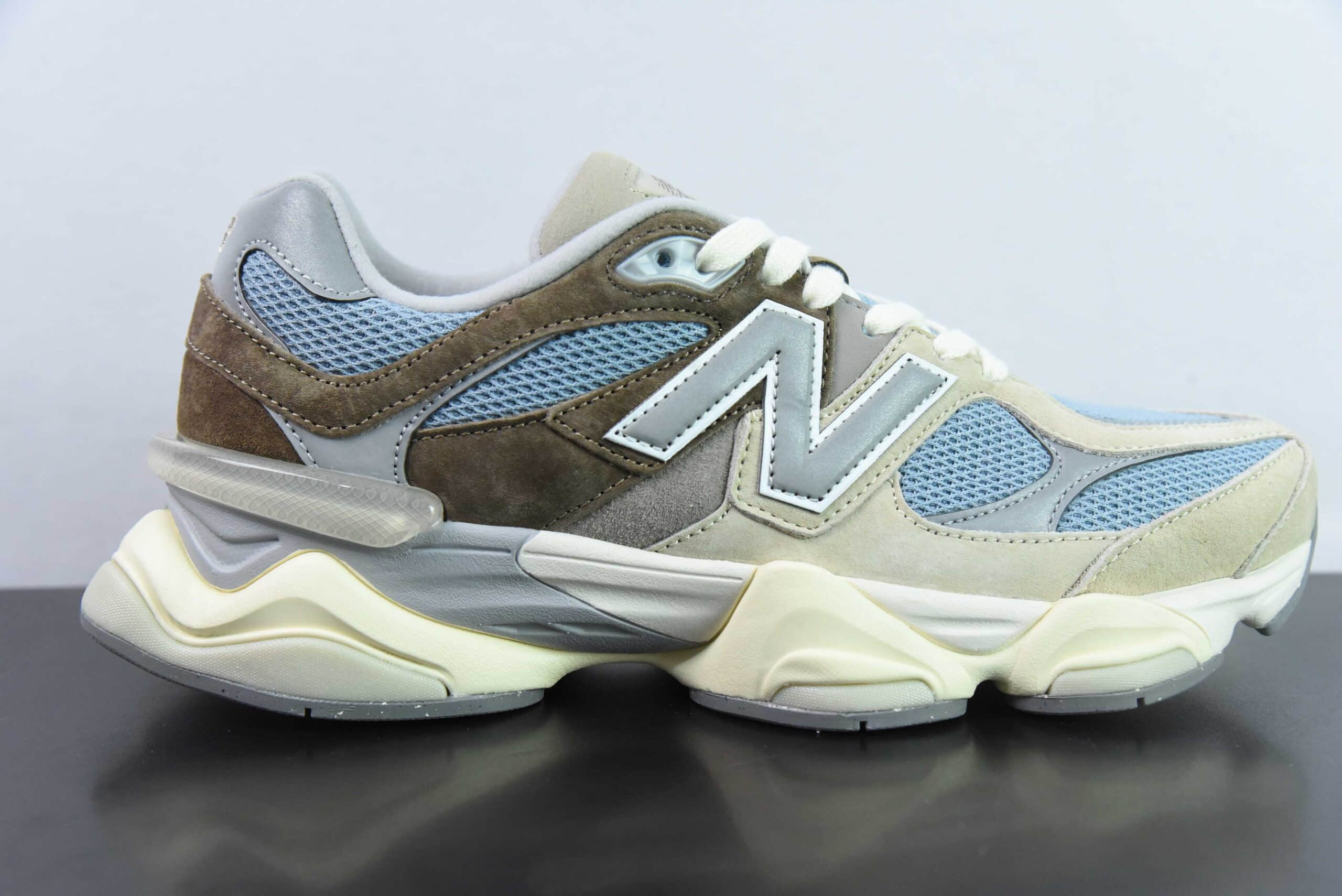 新百伦New Balance9060 Sea Salt Blue灰棕海盐蓝9060系列复古百搭老爹风小象蹄休闲运动跑步鞋纯原版本 货号：U9060MUS 