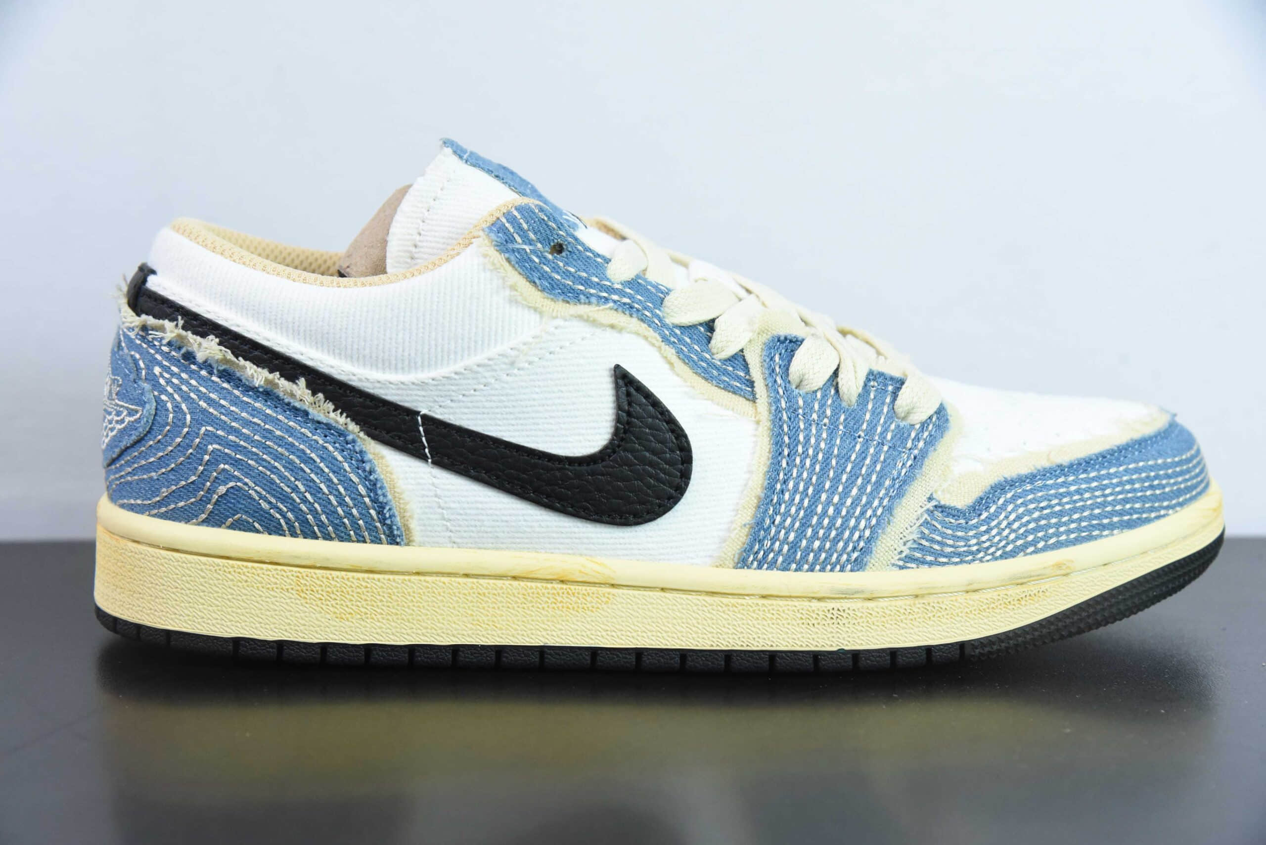 乔丹Air Jordan 1 Low SE WRMK AJ1刺子绣低帮文化休闲板鞋纯原版本 货号：FN7670-493